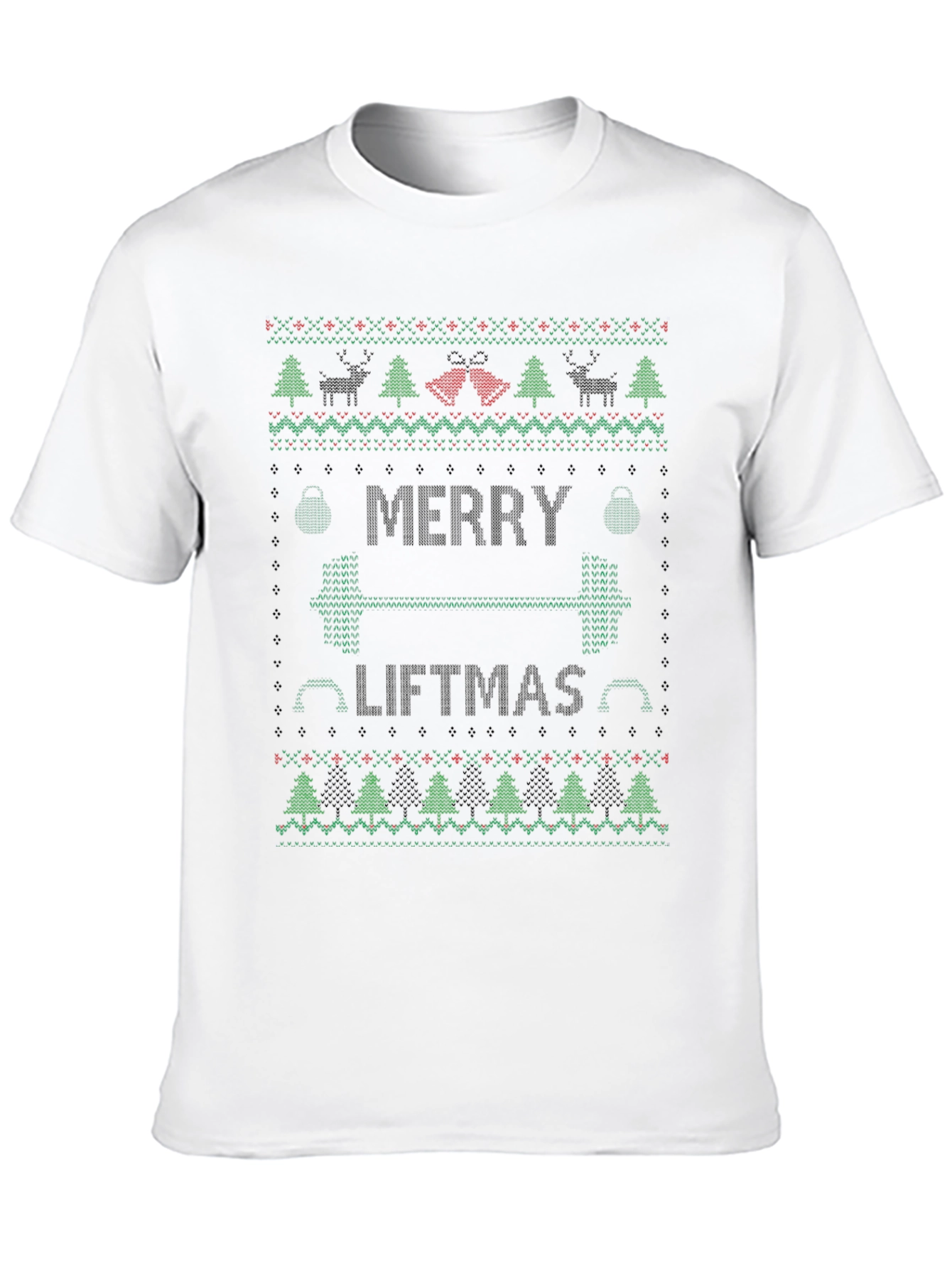 Merry Liftmas Ugly Christmas Sweater Workout T-Shirt