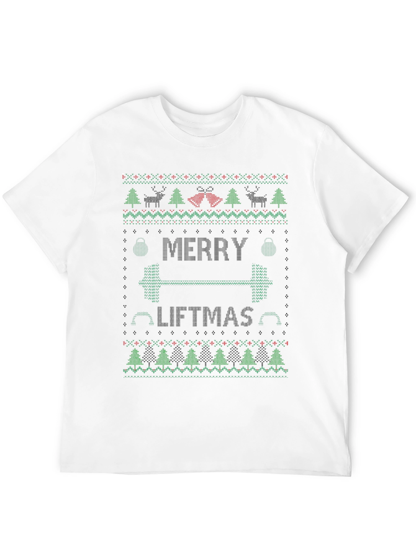 Merry Liftmas Ugly Christmas Sweater Workout T-Shirt