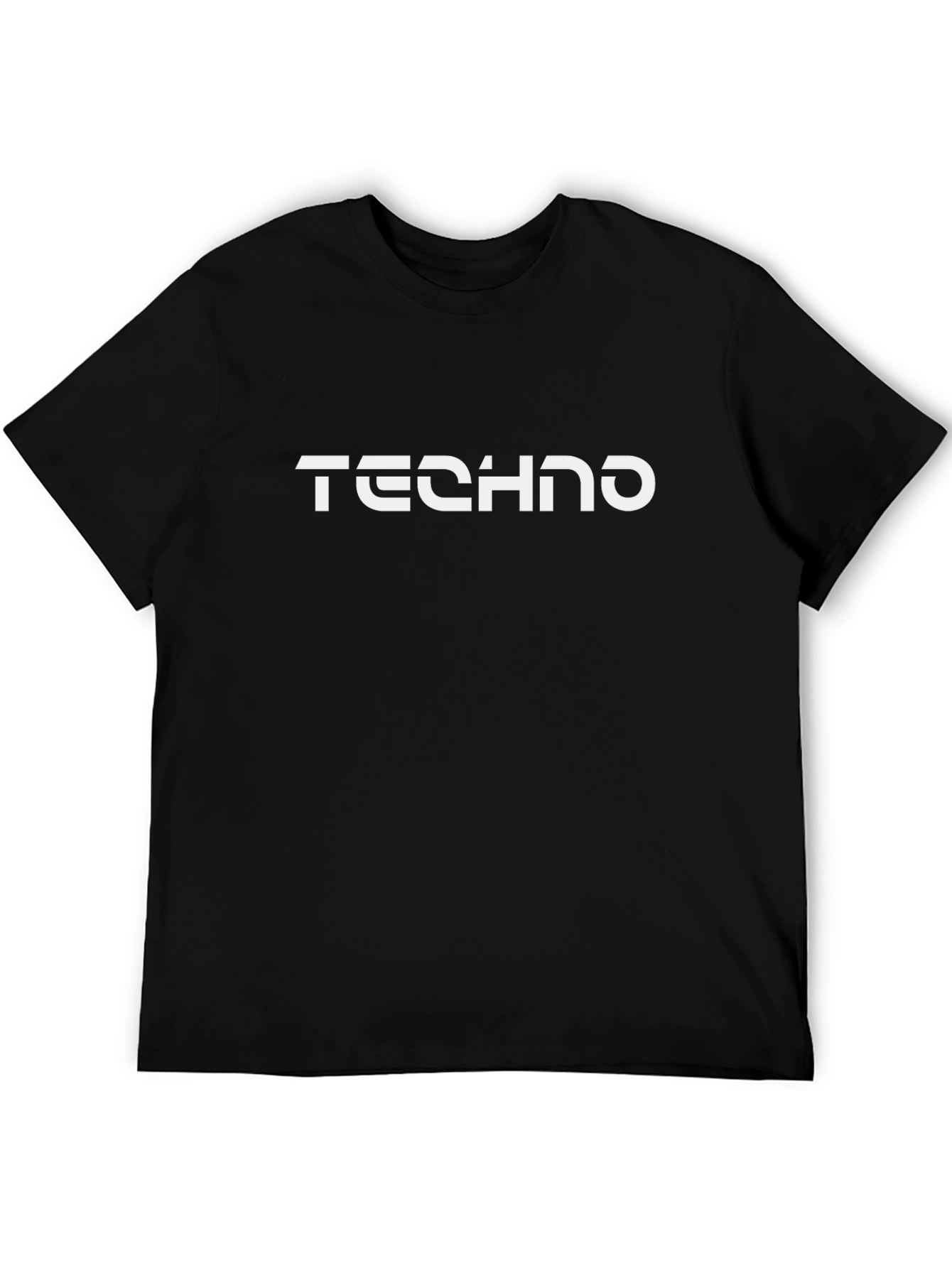 TECHNO Graphic Black T-Shirt - Music Lover Tee