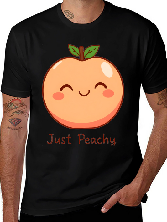 Just Peachy Cute Graphic T-Shirt