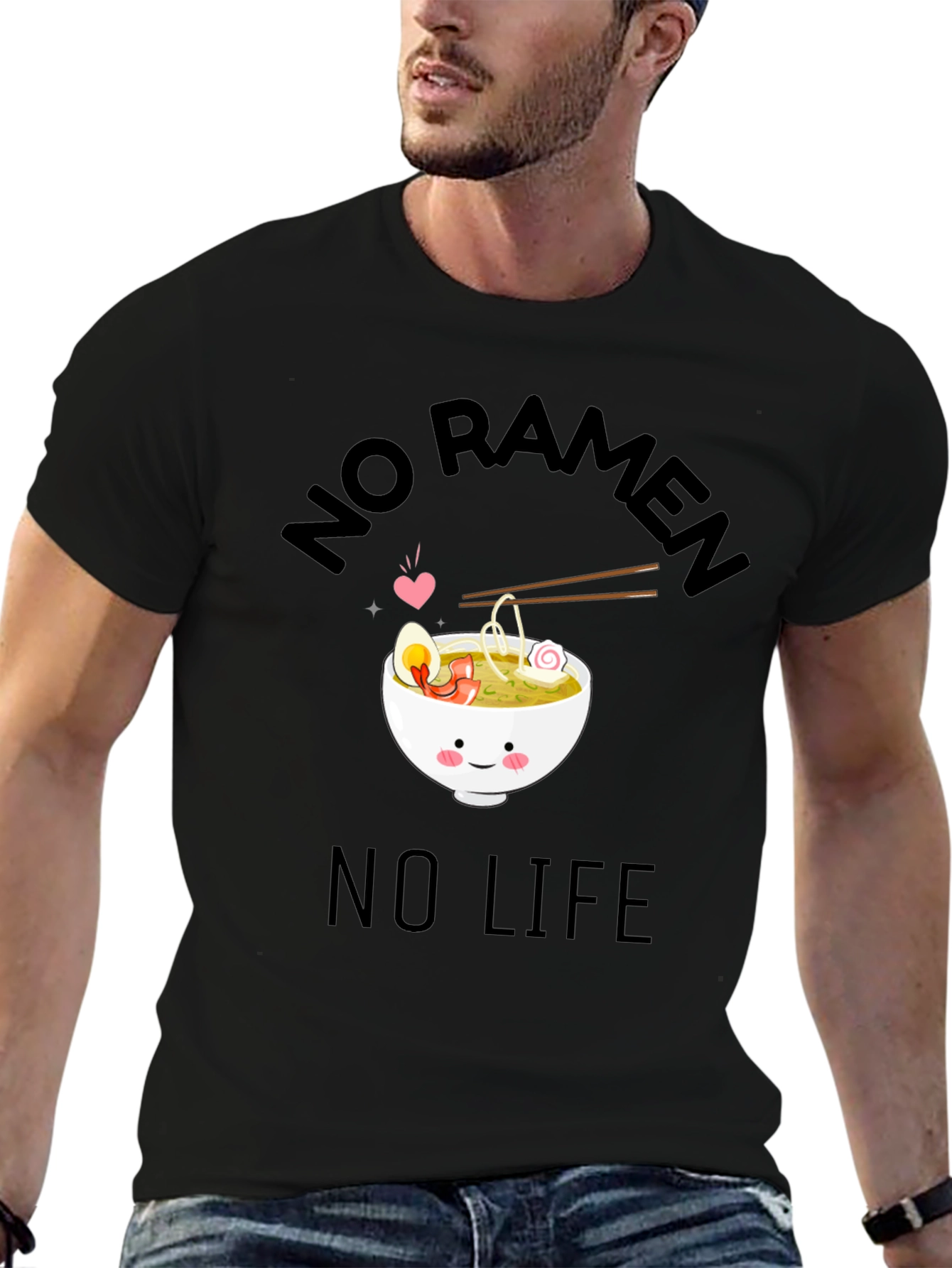 No Ramen No Life Graphic T-Shirt