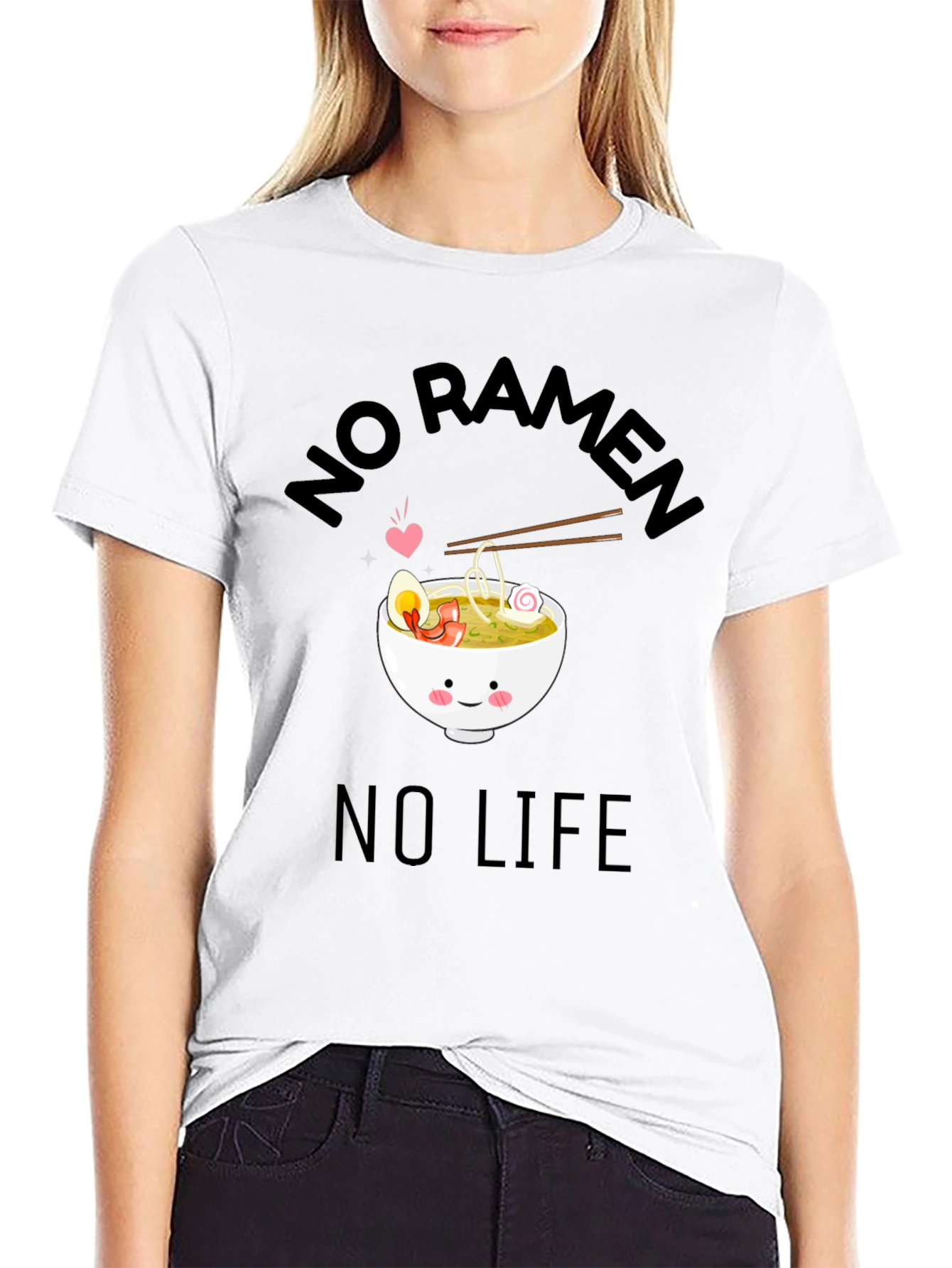 No Ramen No Life Graphic T-Shirt