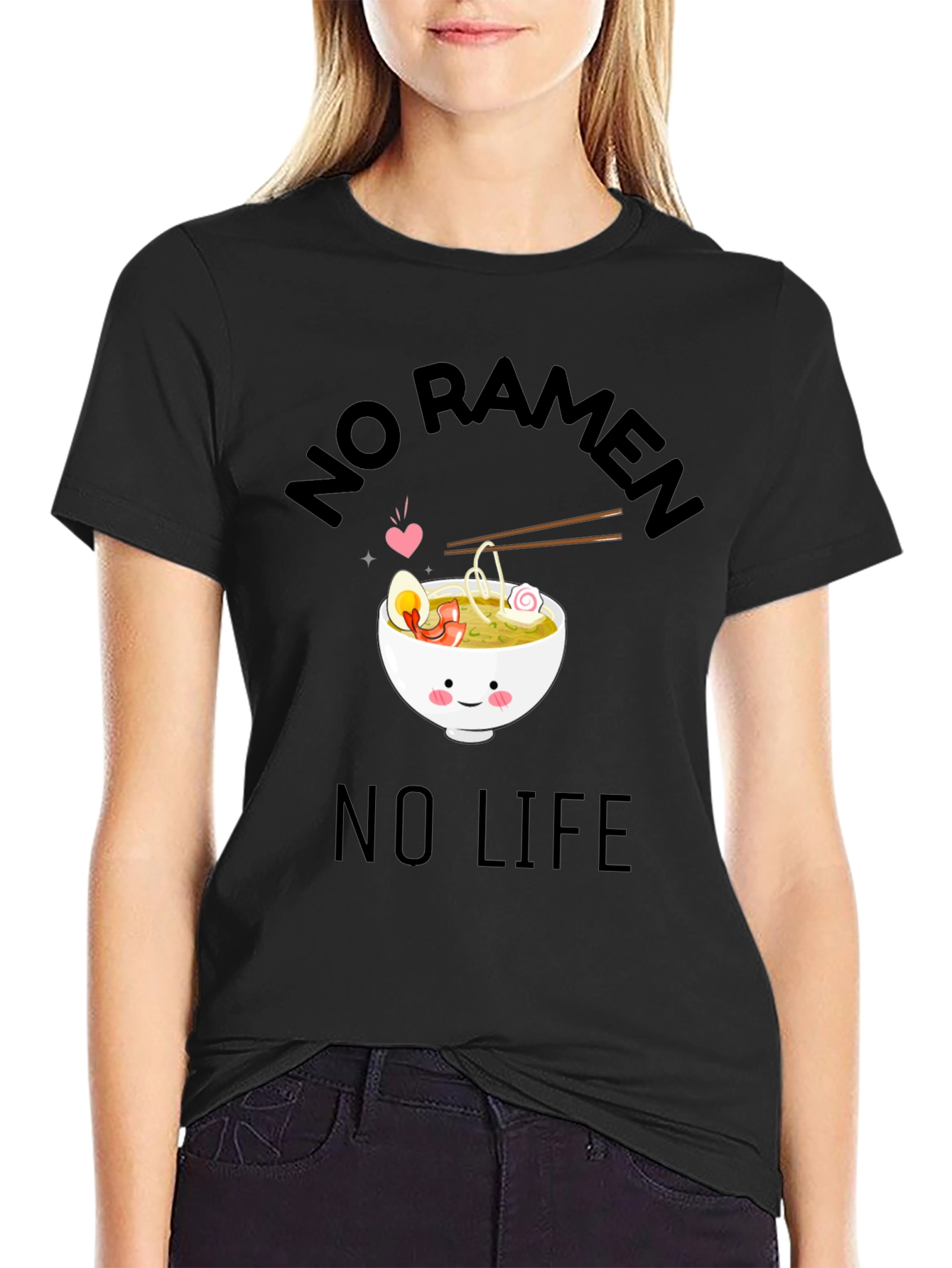 No Ramen No Life Graphic T-Shirt