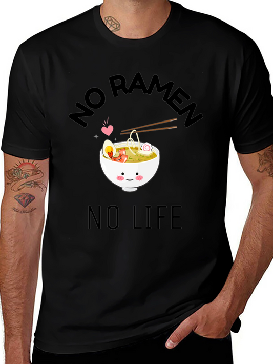 No Ramen No Life Graphic T-Shirt