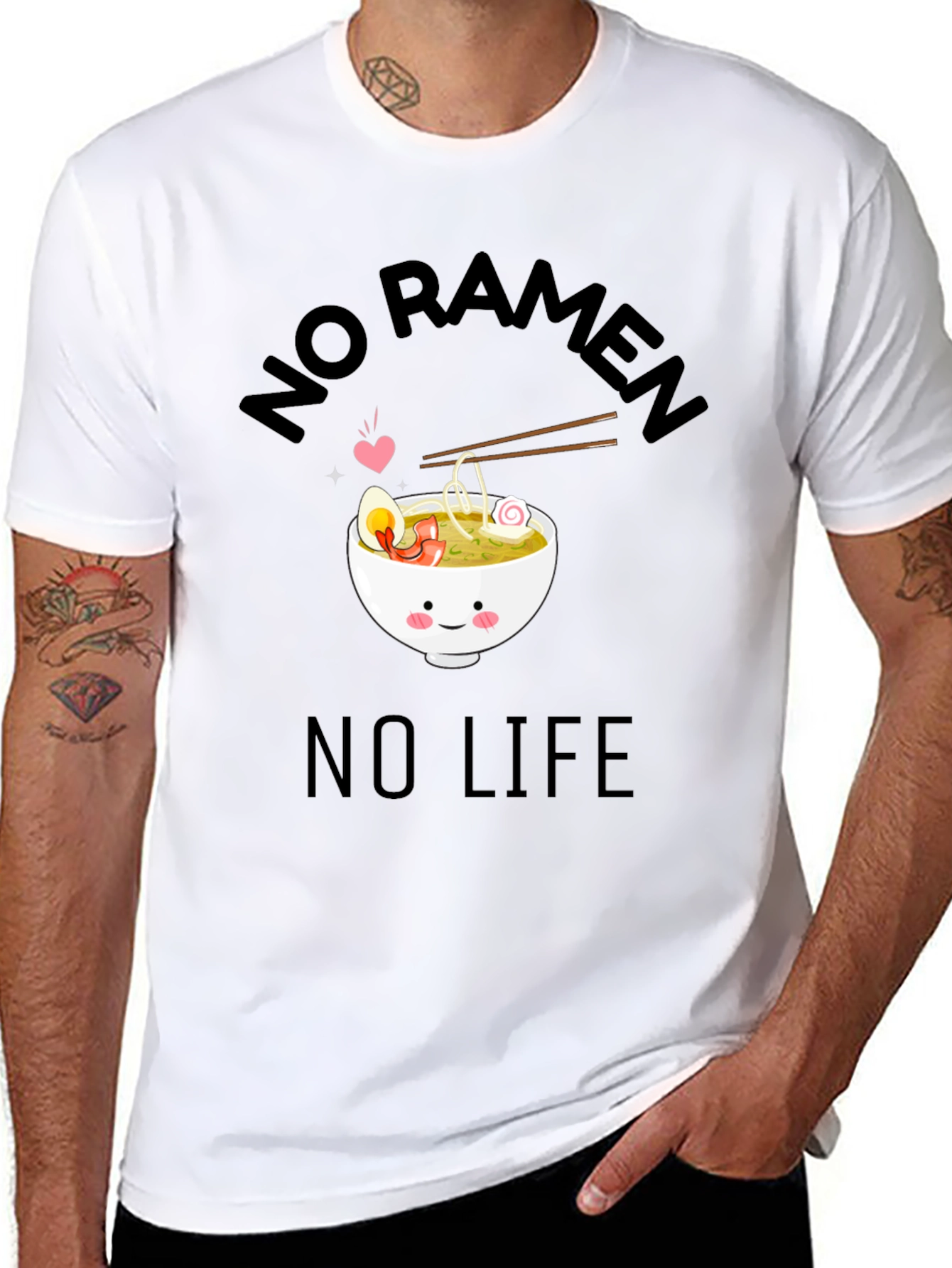 No Ramen No Life Graphic T-Shirt
