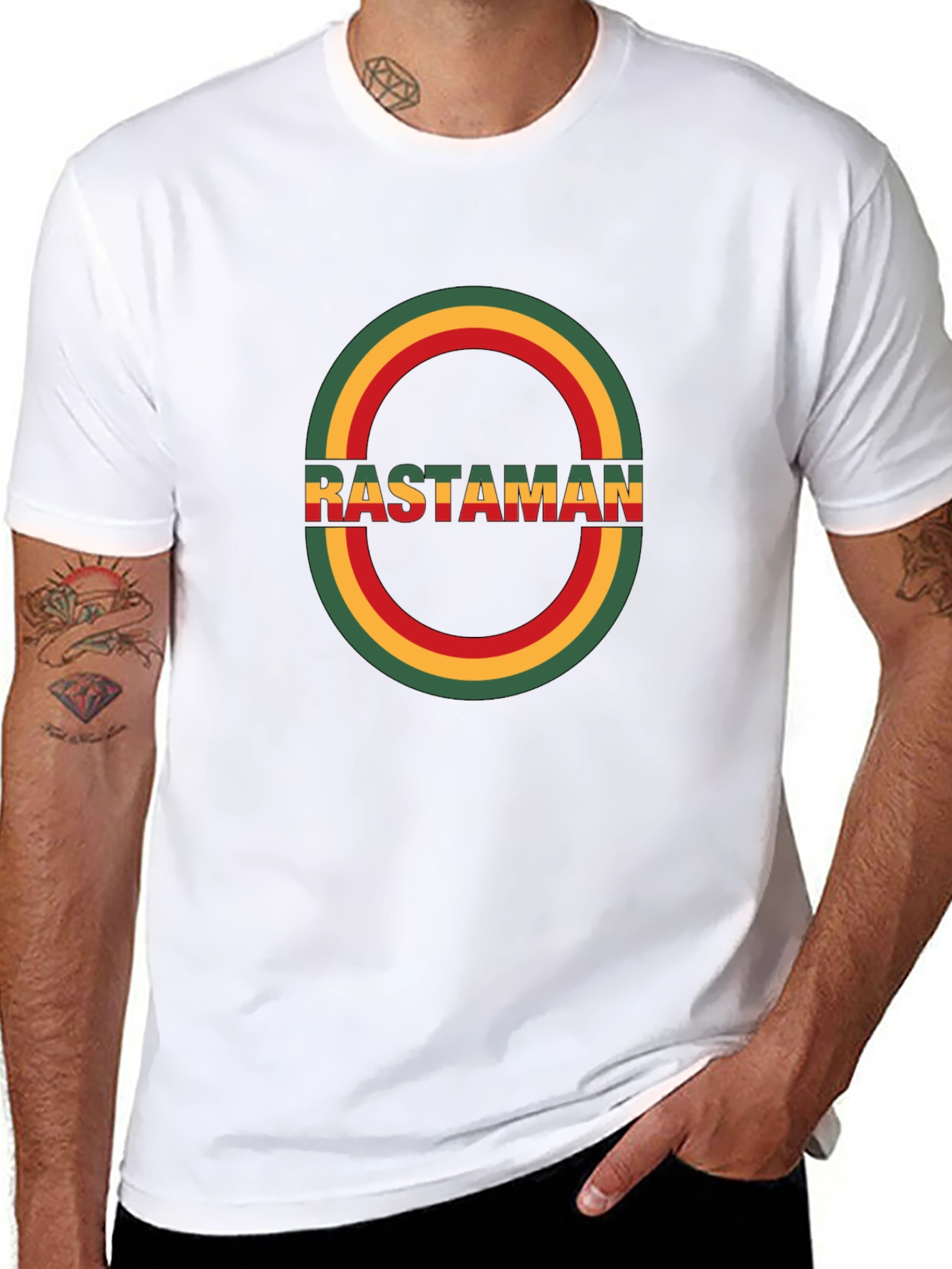 Rastaman Black T-Shirt - Reggae Style