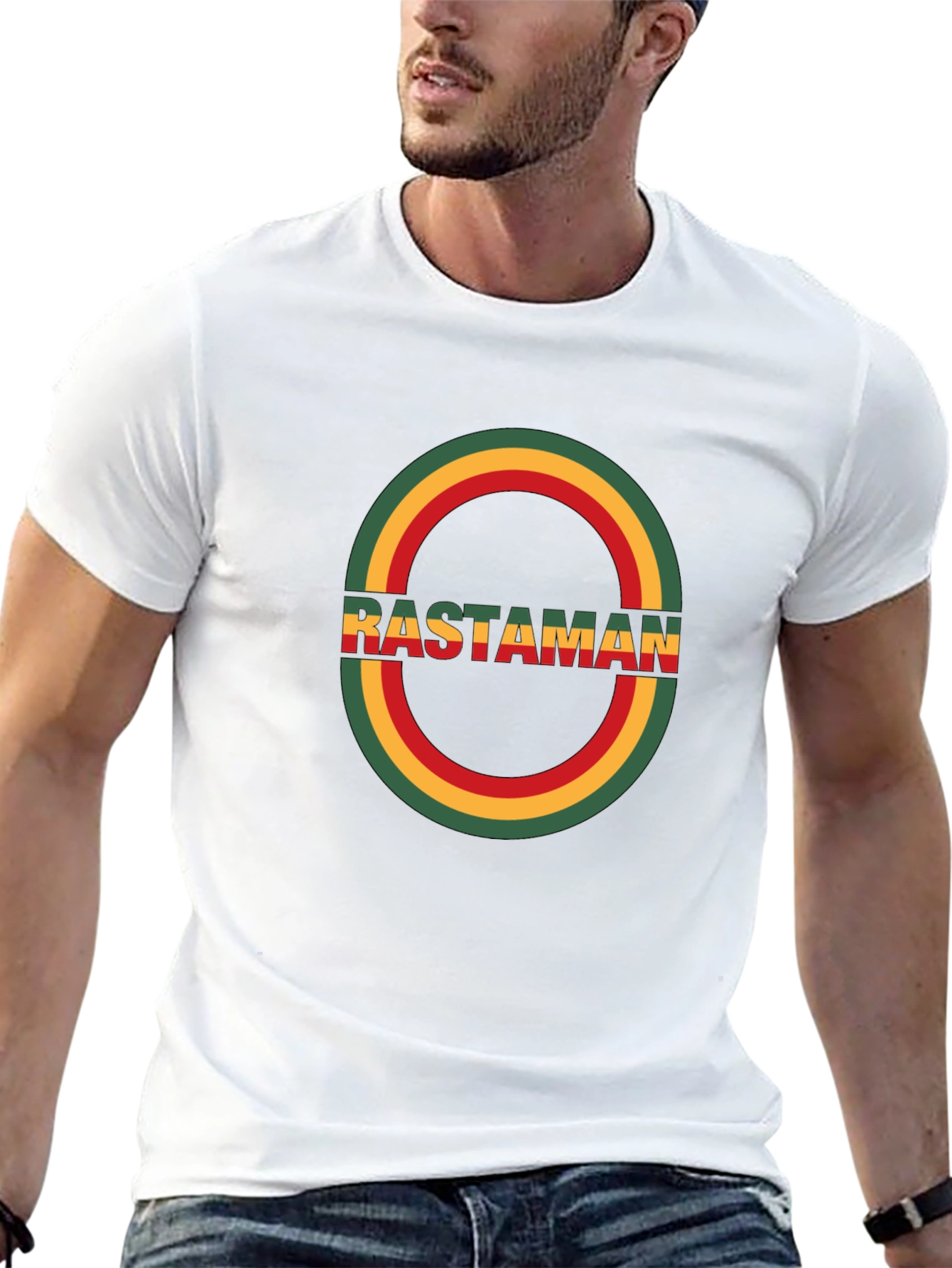Rastaman Black T-Shirt - Reggae Style
