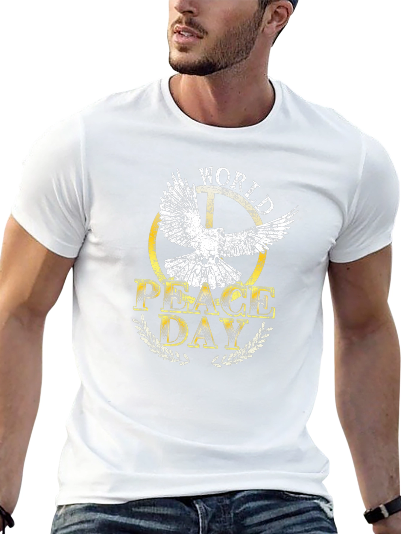 World Peace Day Dove Graphic T-Shirt