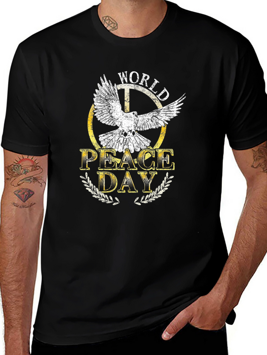 World Peace Day Dove Graphic T-Shirt