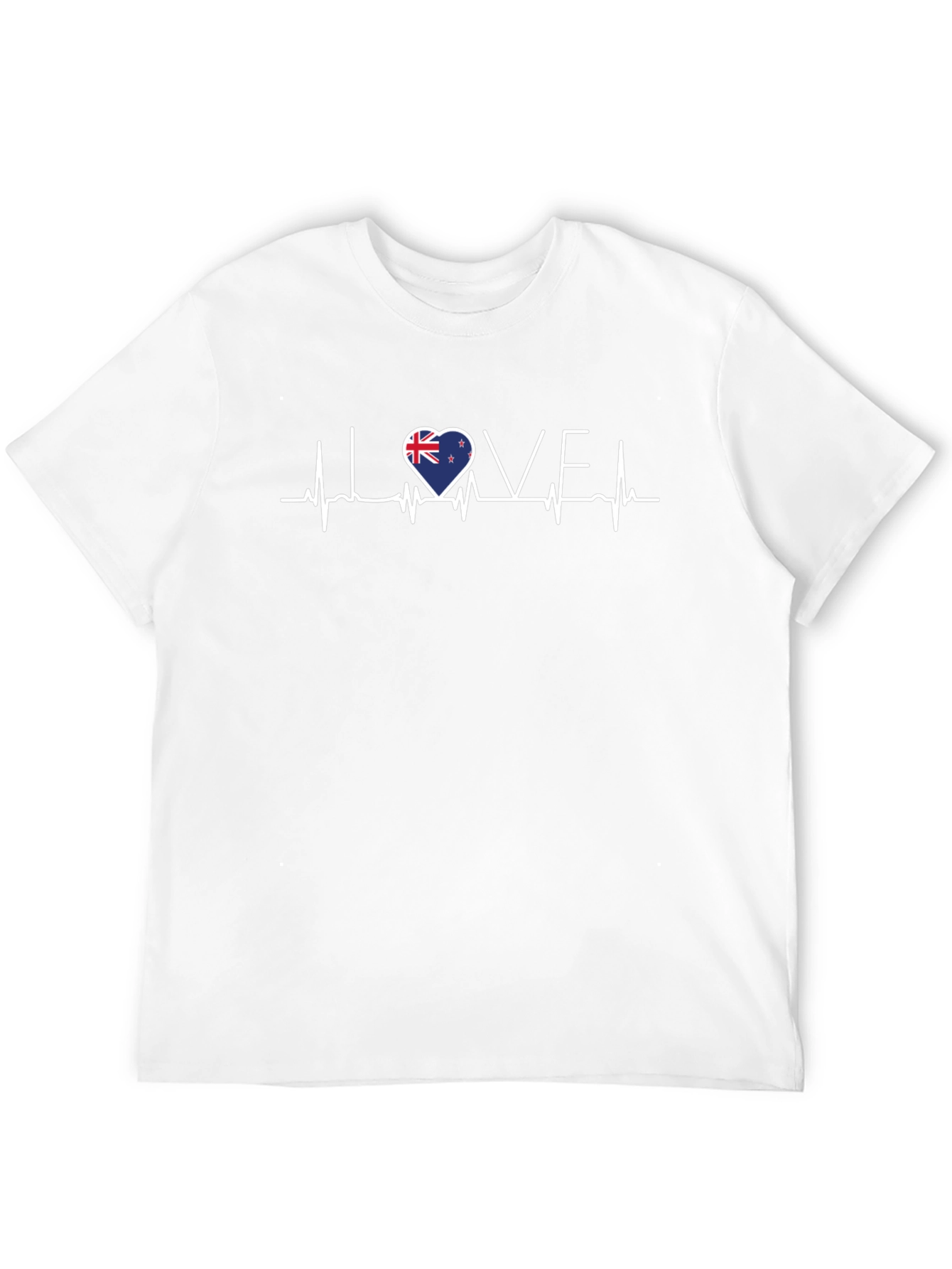 Love New Zealand Heartbeat T-Shirt