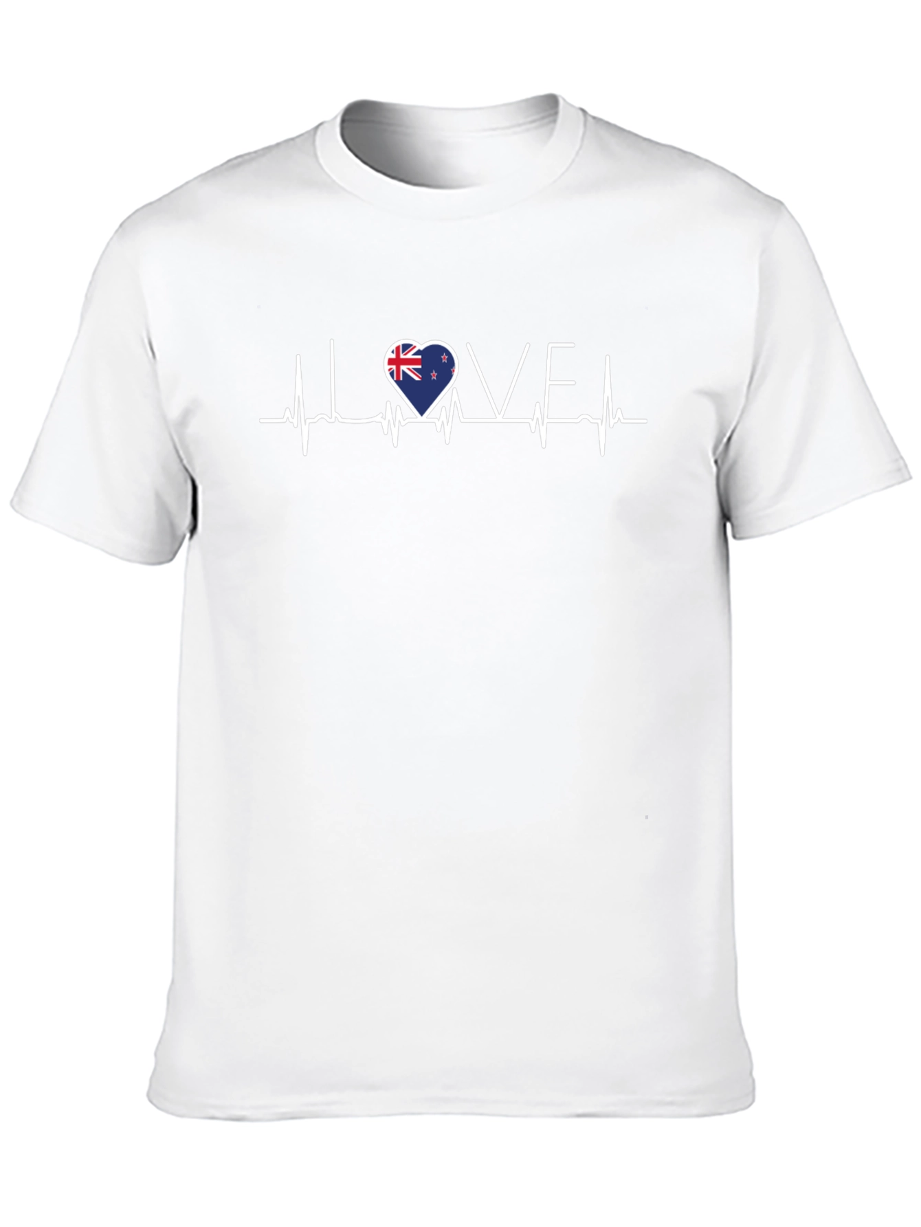 Love New Zealand Heartbeat T-Shirt