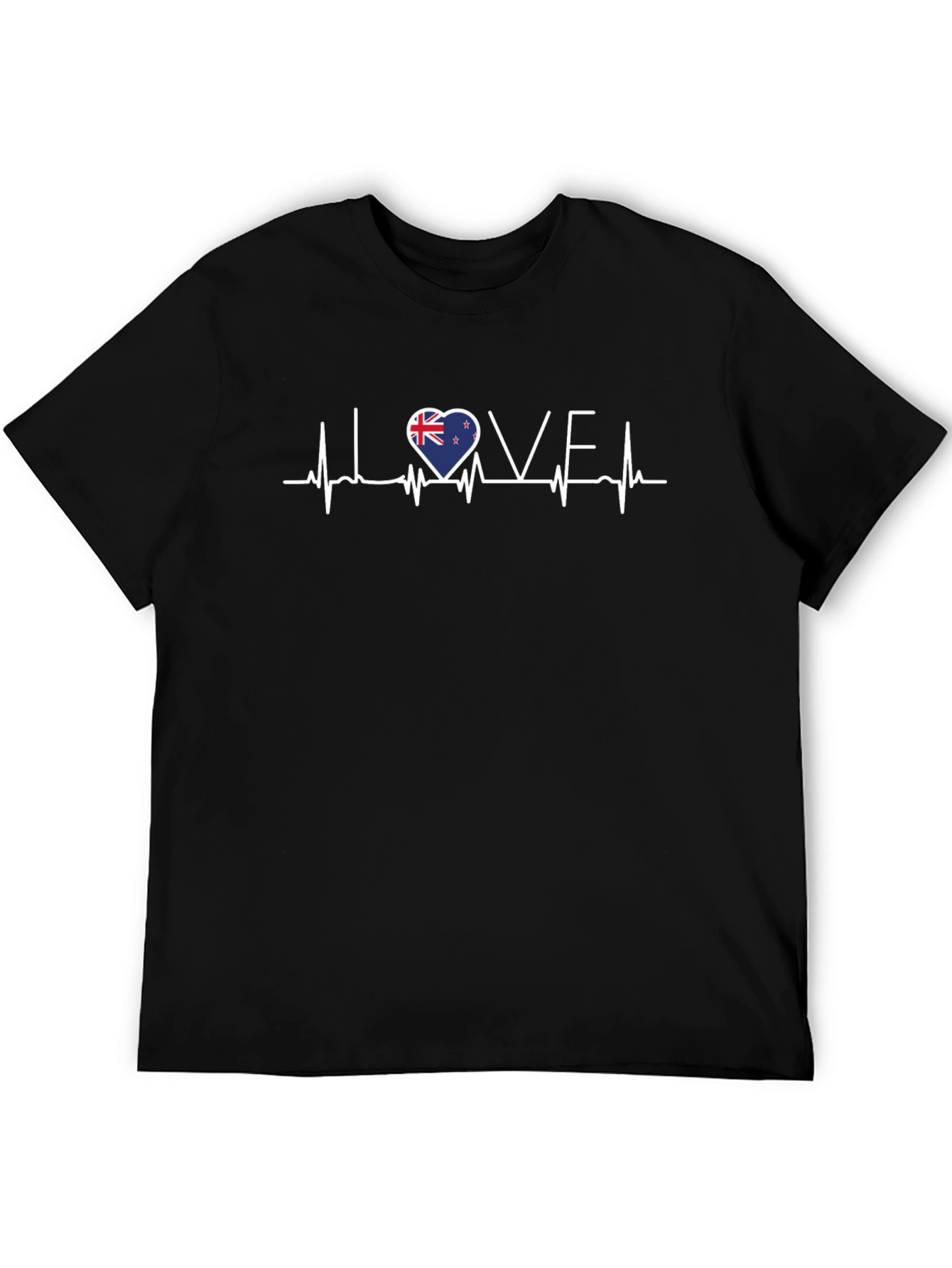 Love New Zealand Heartbeat T-Shirt