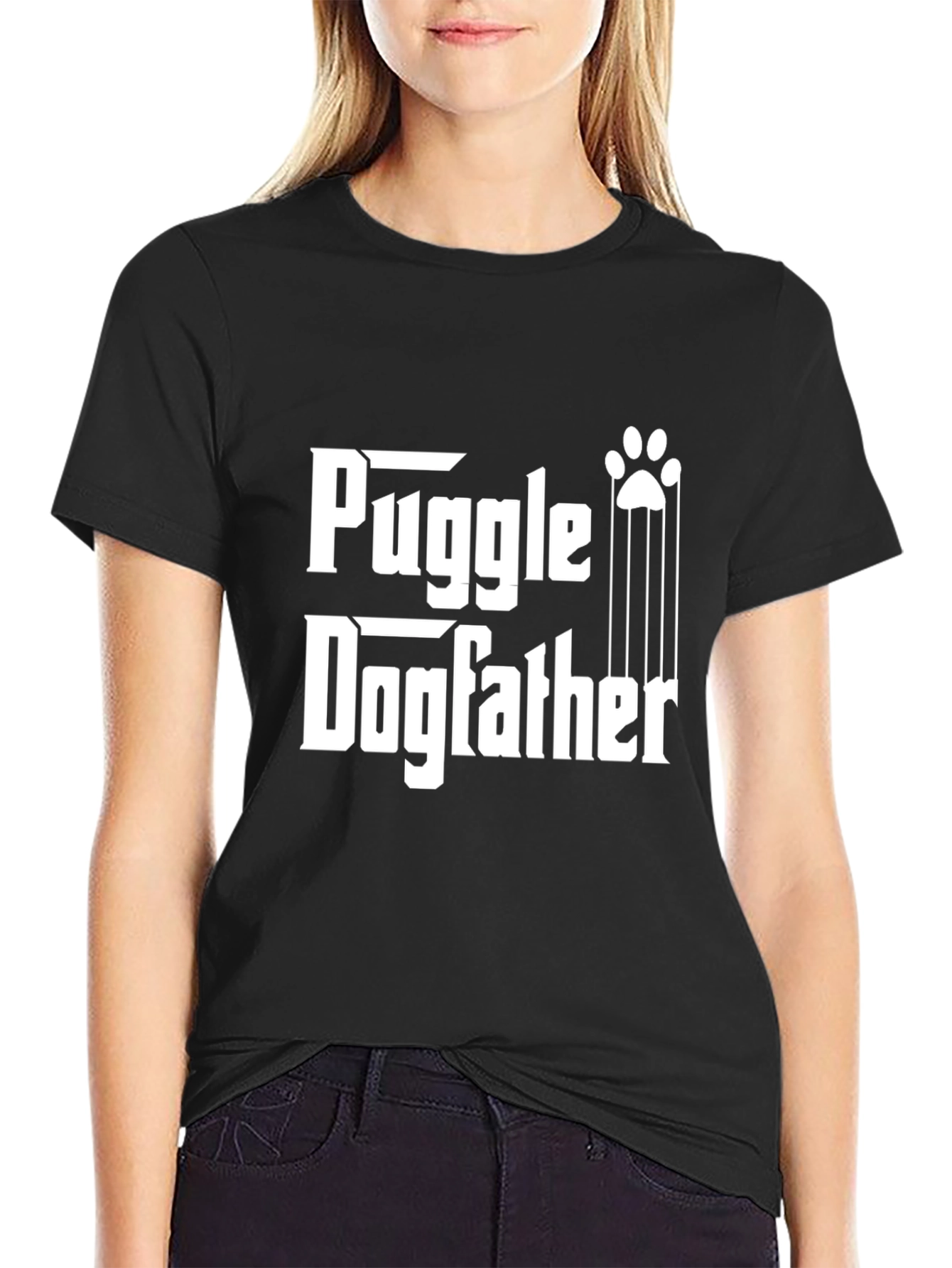 Puggle Dogfather T-Shirt - Funny Dog Lover Tee