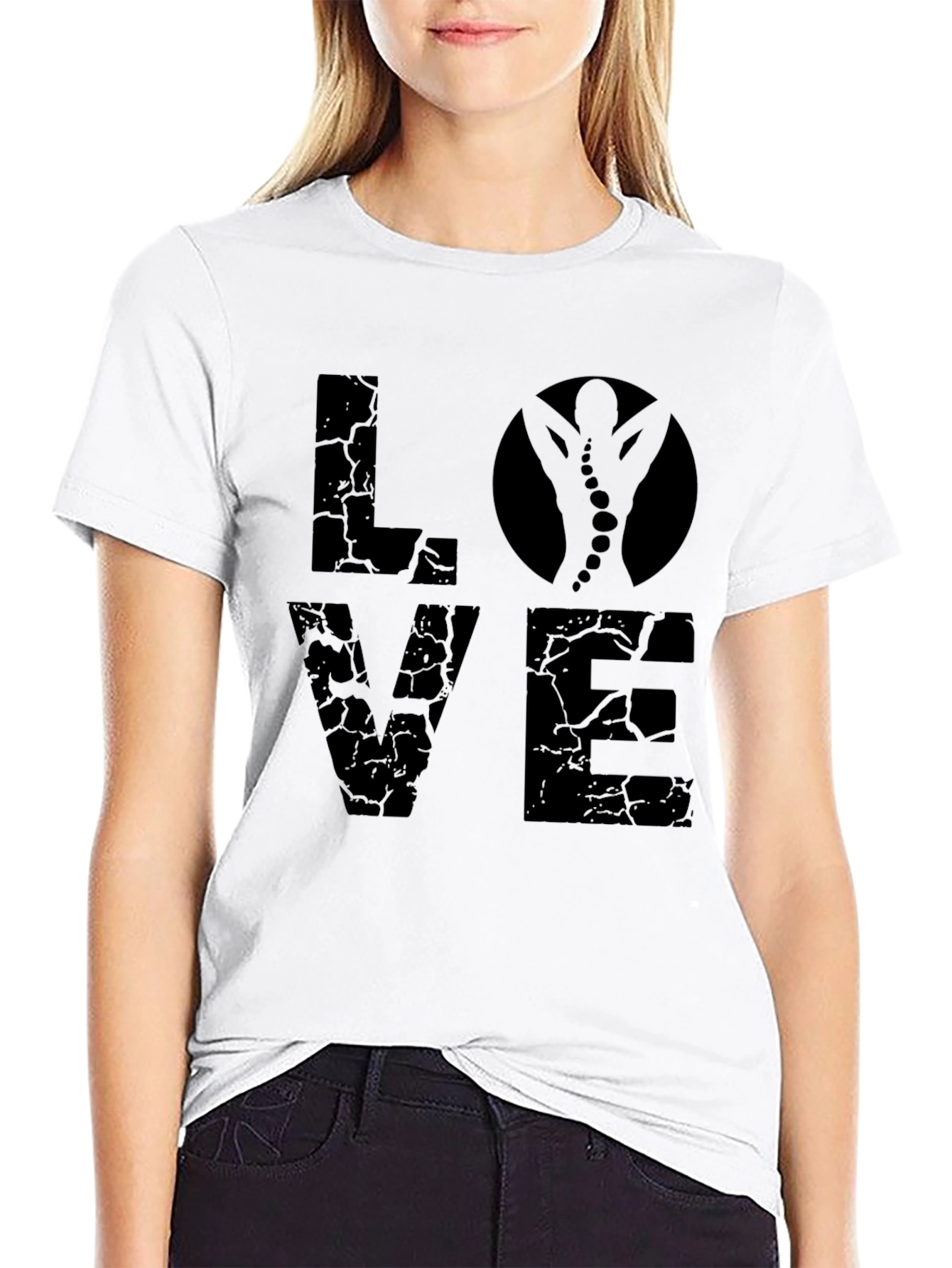 Chiropractor Love T-Shirt - Black Novelty Tee