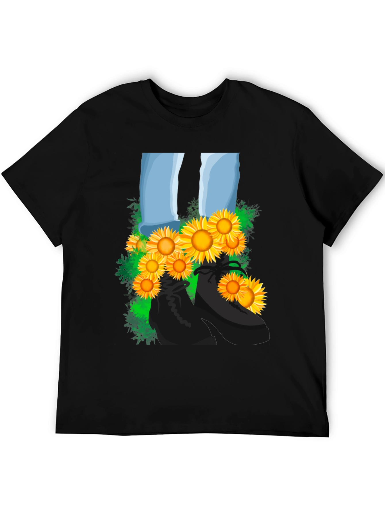 Sunflower Boots Graphic Tee - Stylish Mens T-Shirt