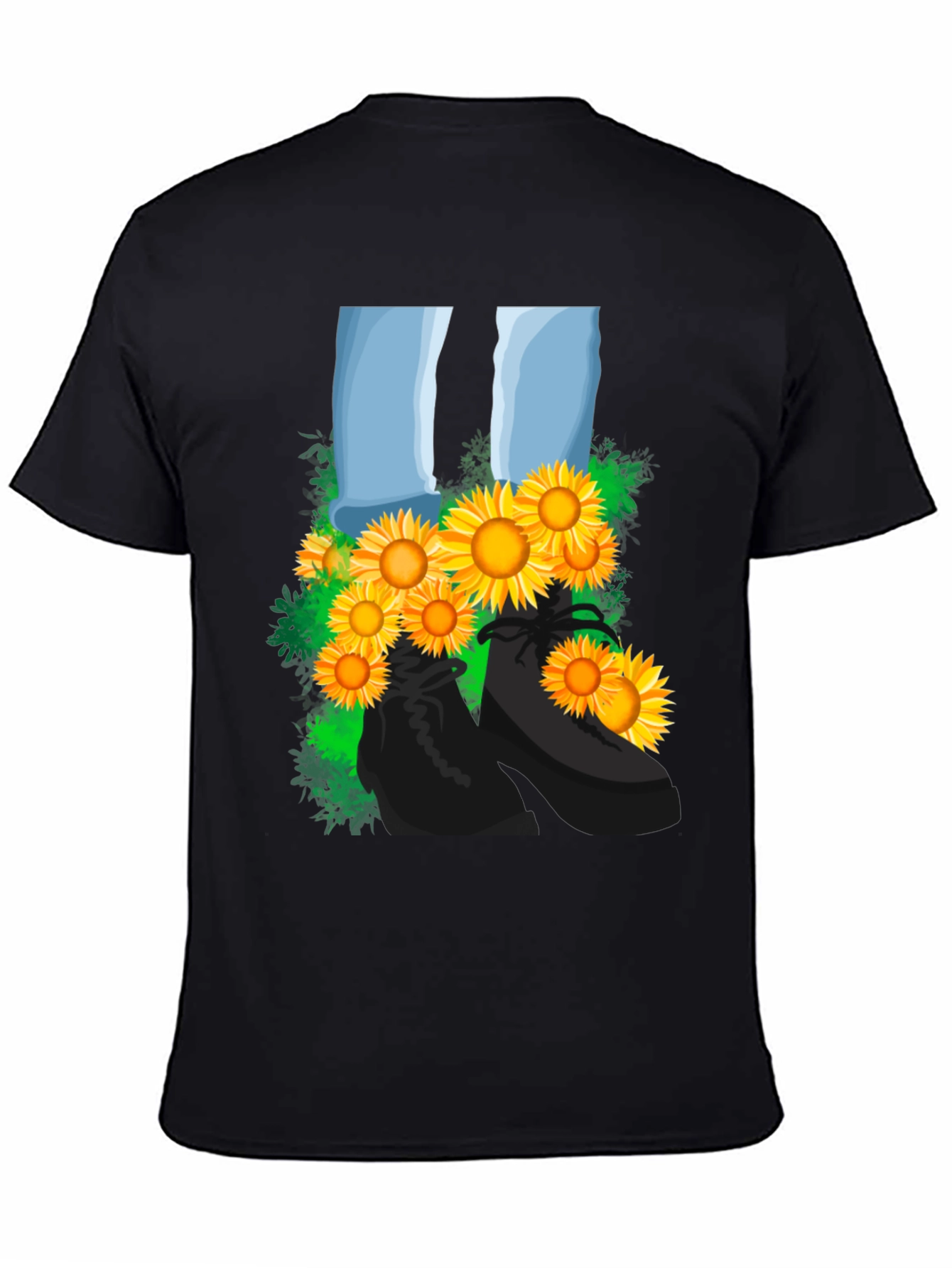 Sunflower Boots Graphic Tee - Stylish Mens T-Shirt