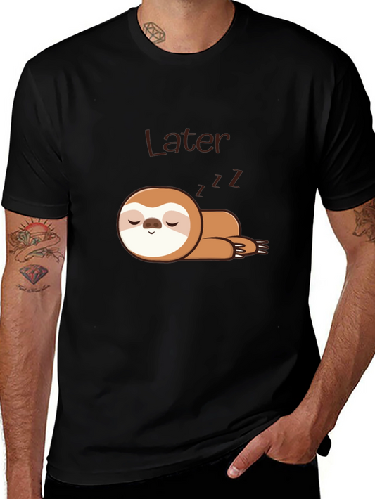 Lazy Sloth Sleep T-Shirt - Later