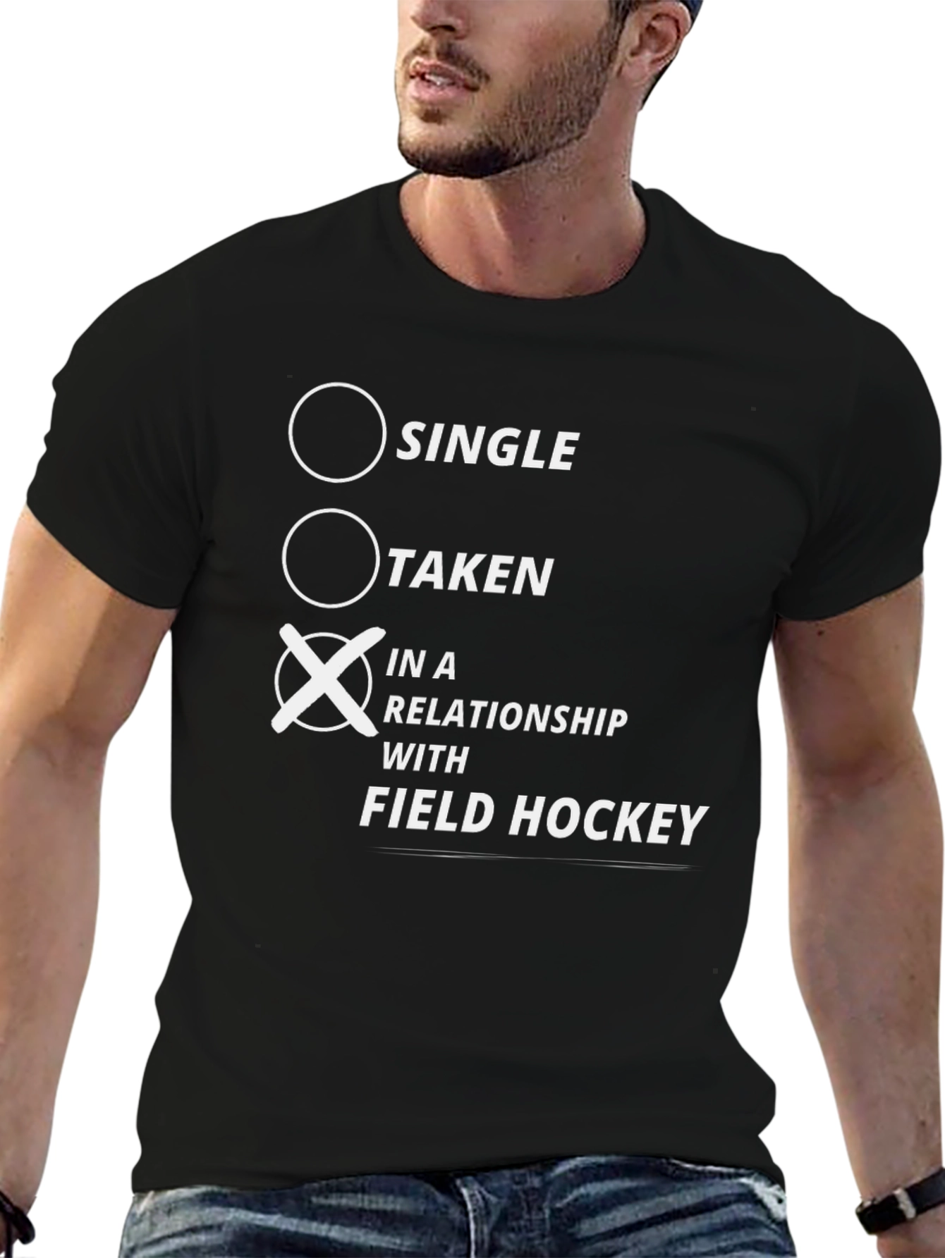In A Relationship With Field Hockey T-Shirt