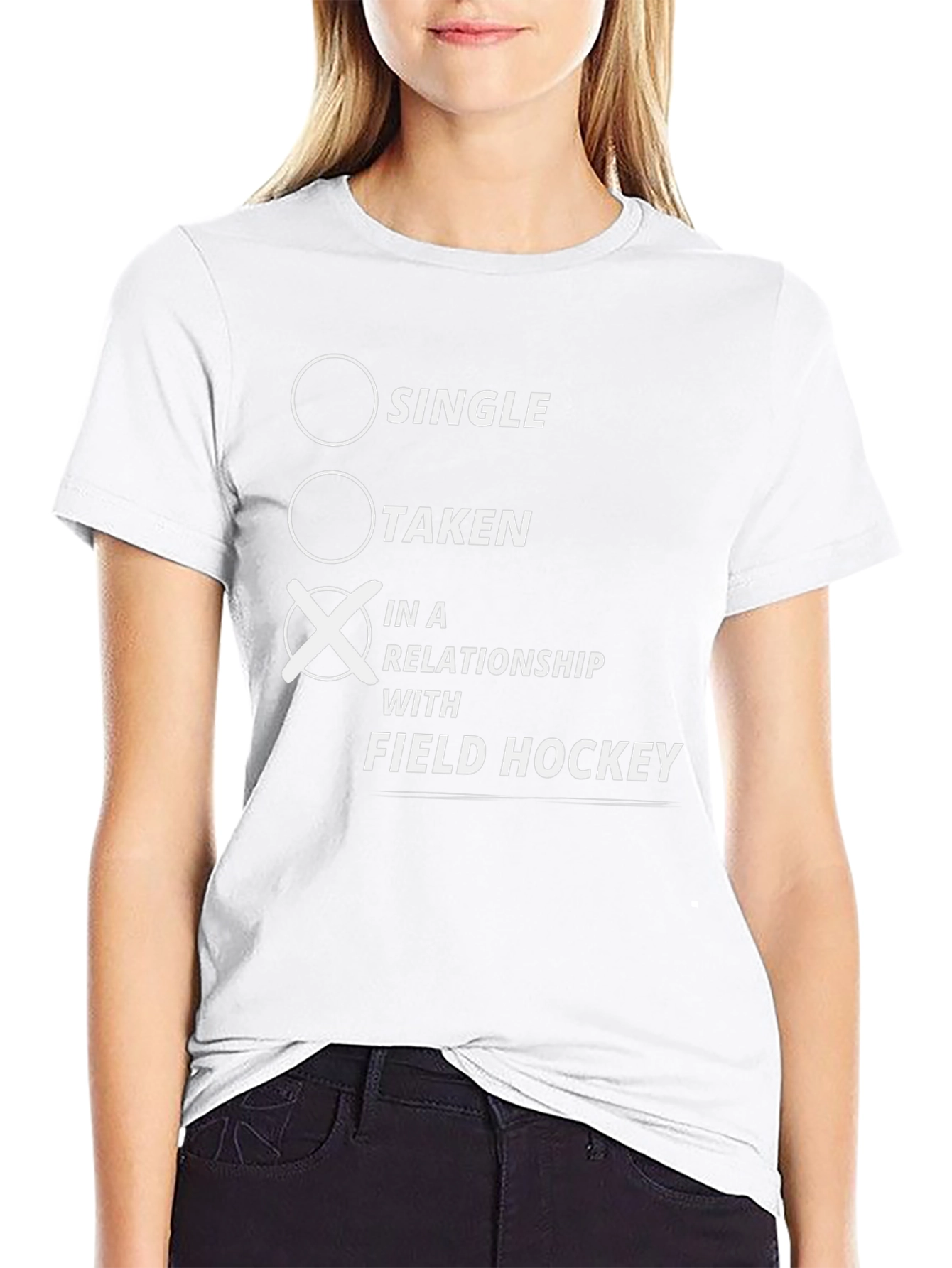 In A Relationship With Field Hockey T-Shirt