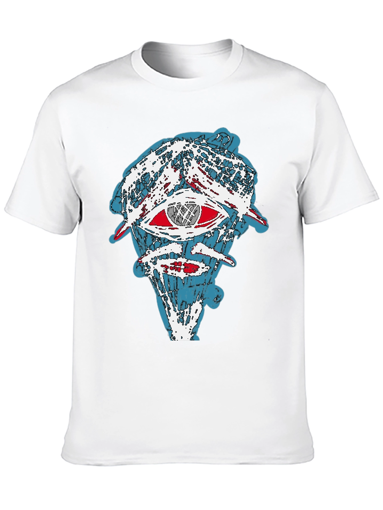 Abstract Graphic Print Tee