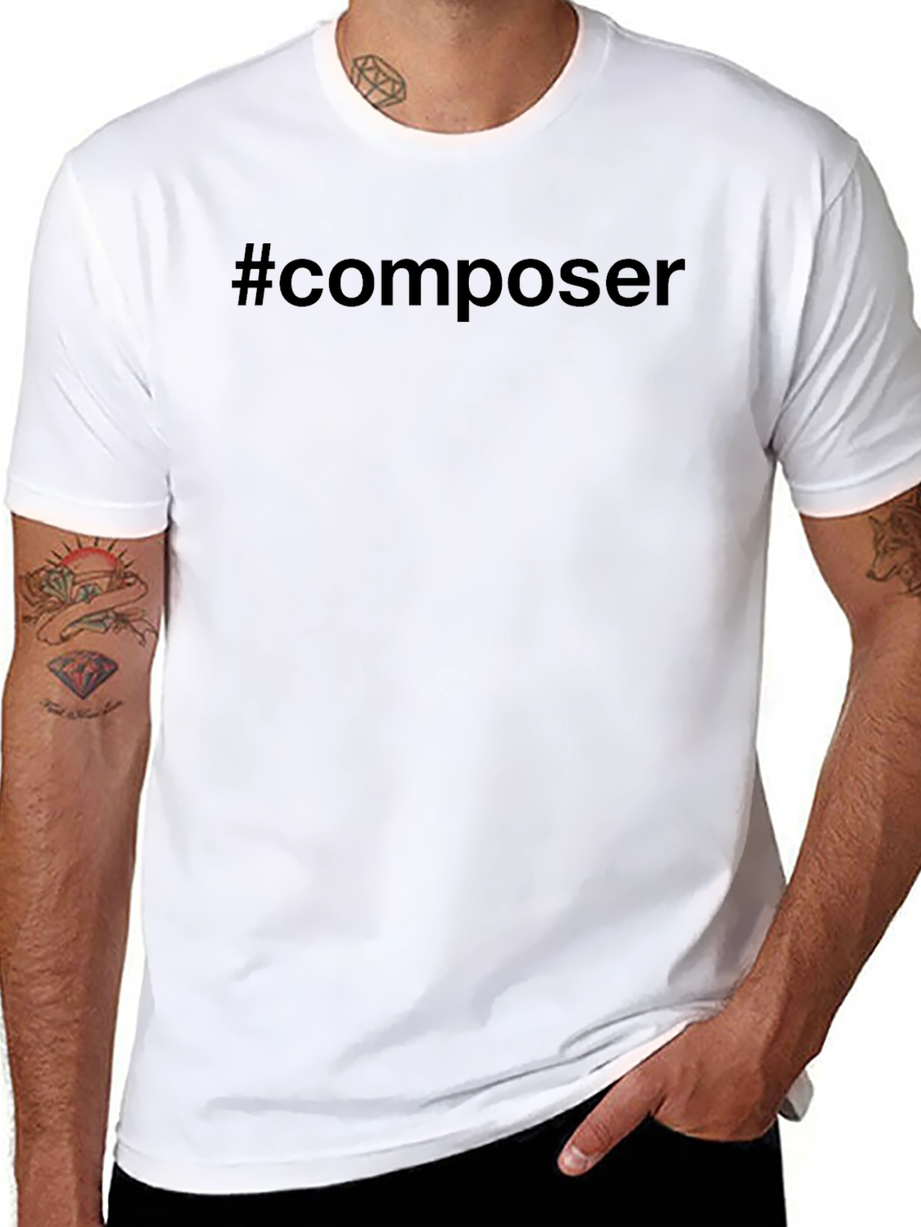 #composer T-Shirt - Classic Black Cotton Tee