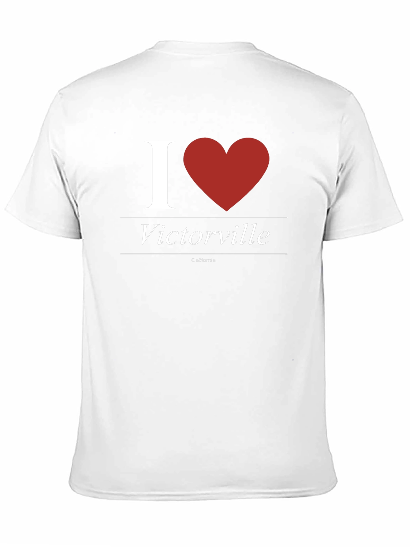 I Heart Victorville California Black T-Shirt