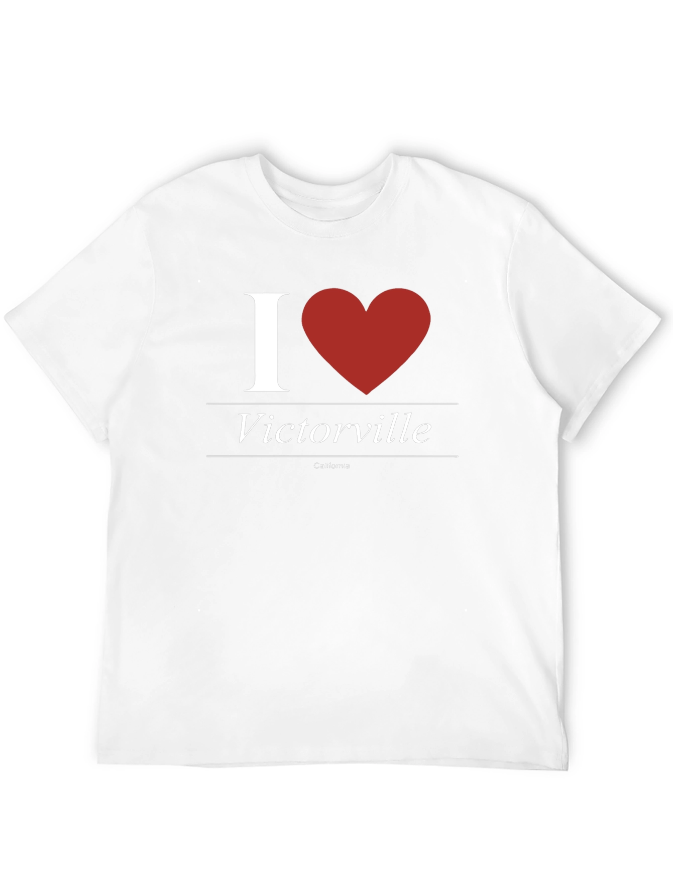 I Heart Victorville California Black T-Shirt