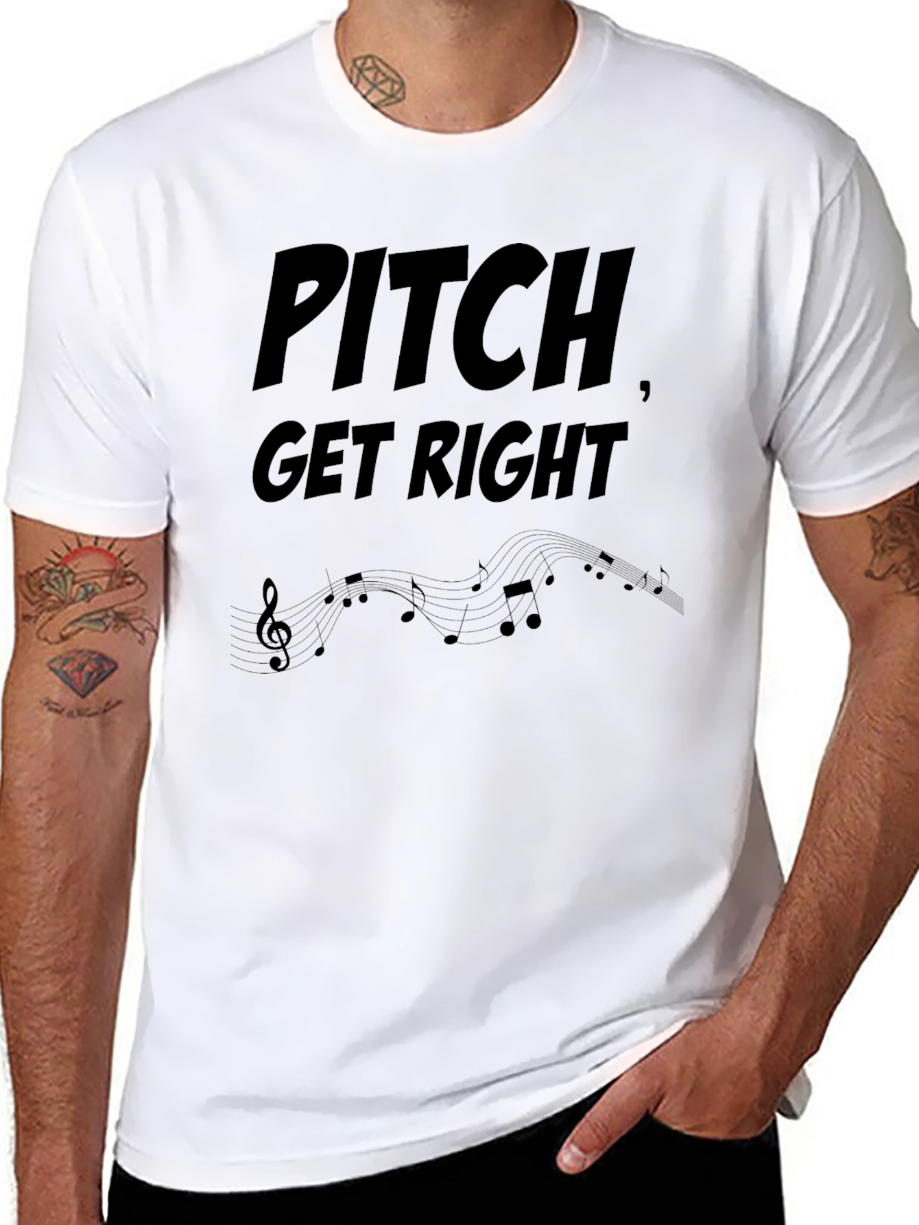 Pitch Get Right Music T-Shirt