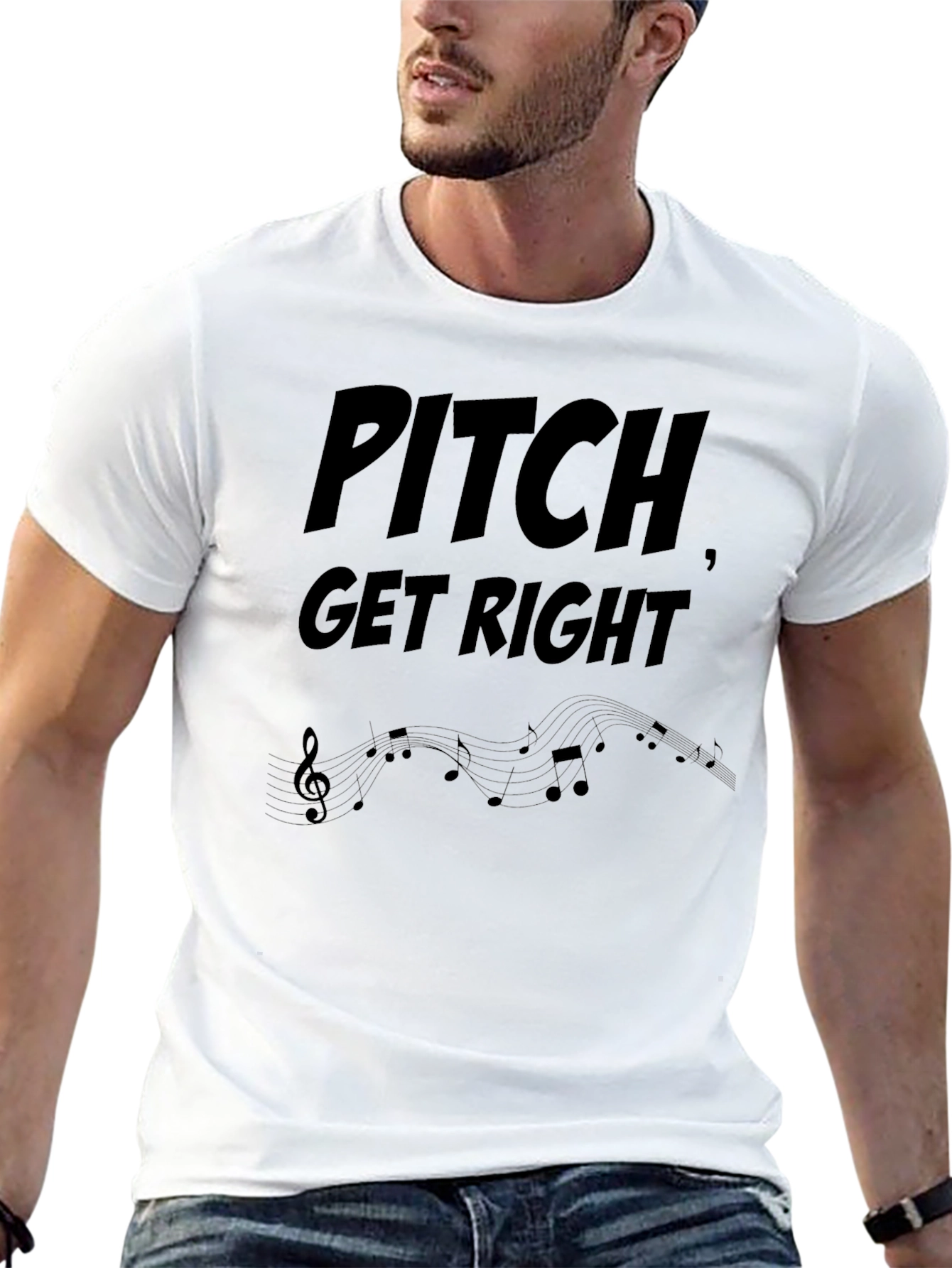 Pitch Get Right Music T-Shirt