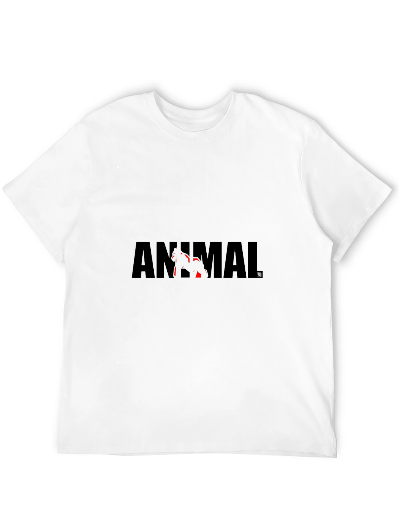 Animal Graphic Print Tee - Black