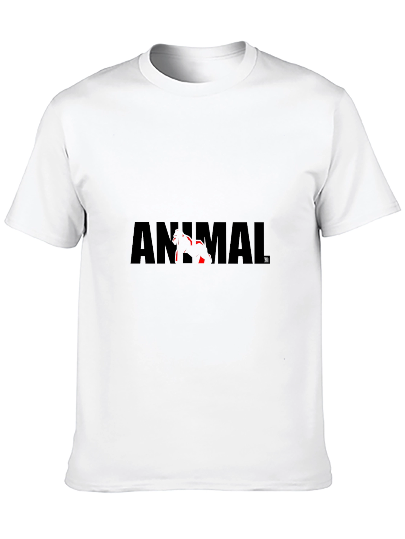 Animal Graphic Print Tee - Black