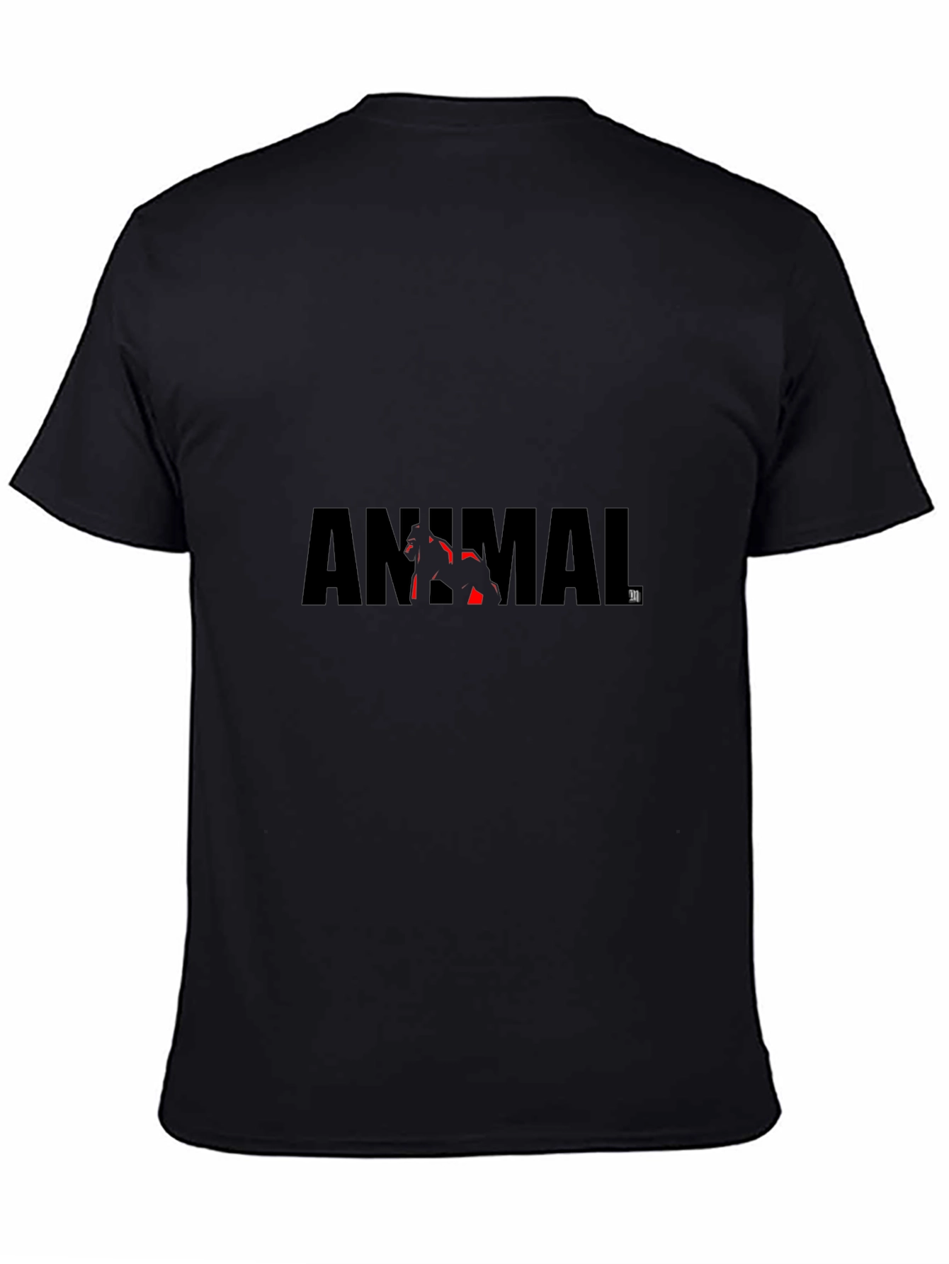 Animal Graphic Print Tee - Black
