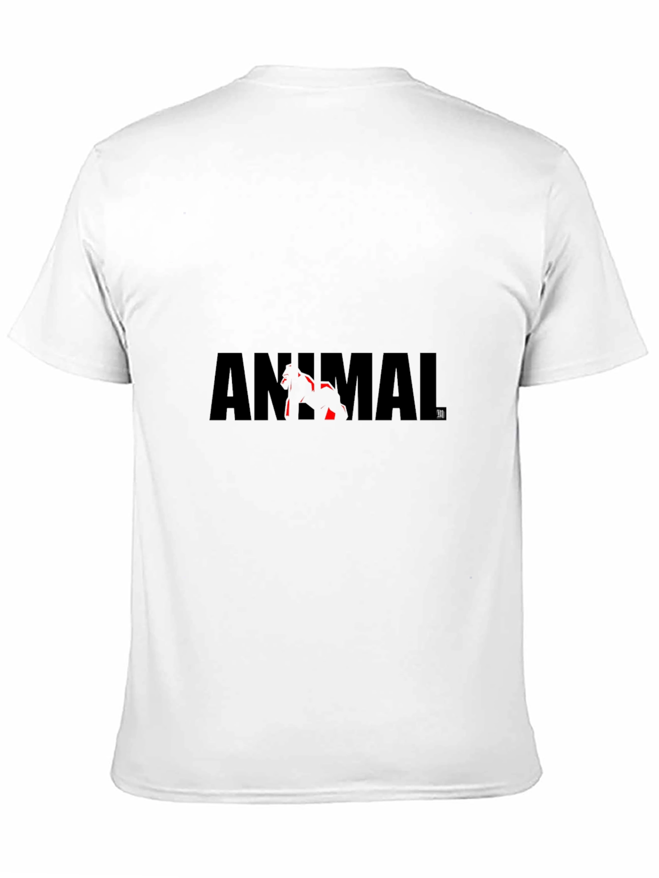 Animal Graphic Print Tee - Black