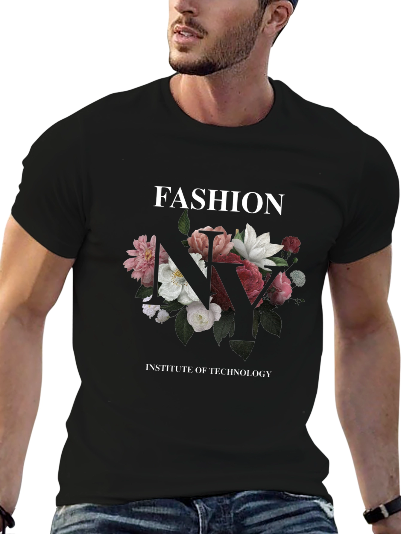 Floral NY Fashion Institute of Technology T-Shirt