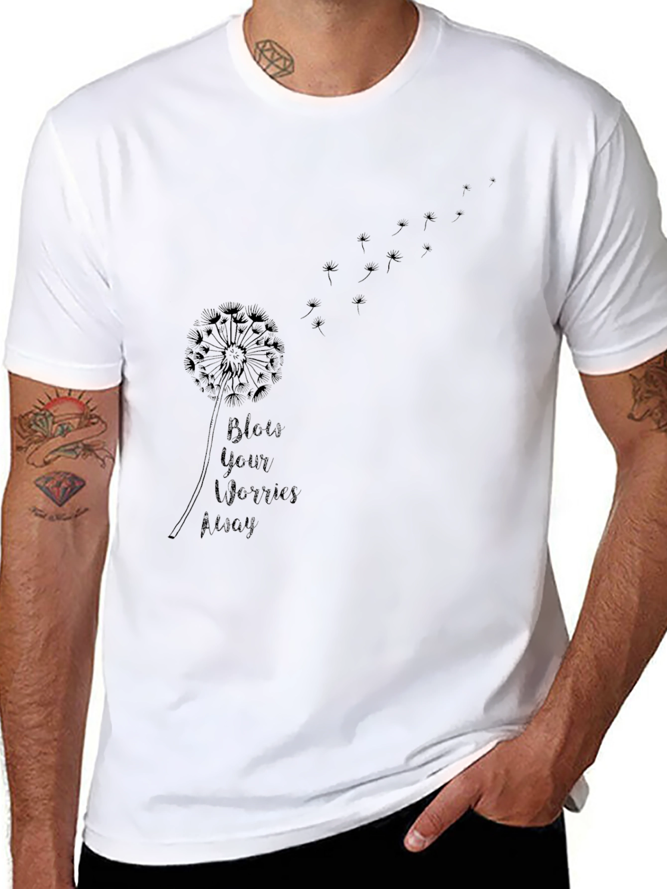 Dandelion Worry-Free Graphic Tee