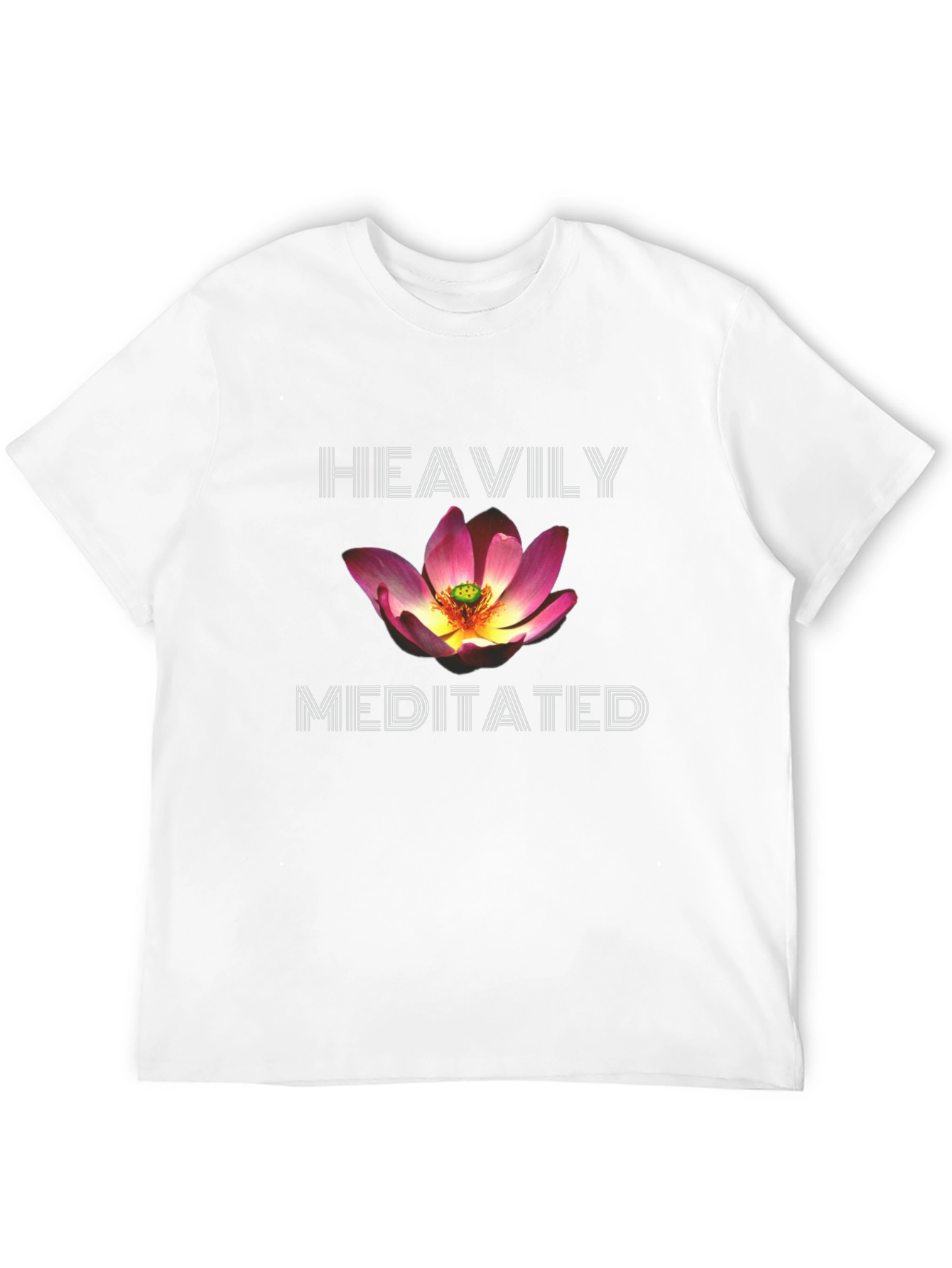 Heavily Meditated Lotus T-Shirt - Black