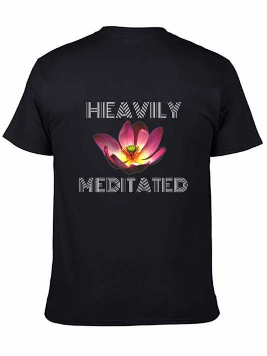 Heavily Meditated Lotus T-Shirt - Black