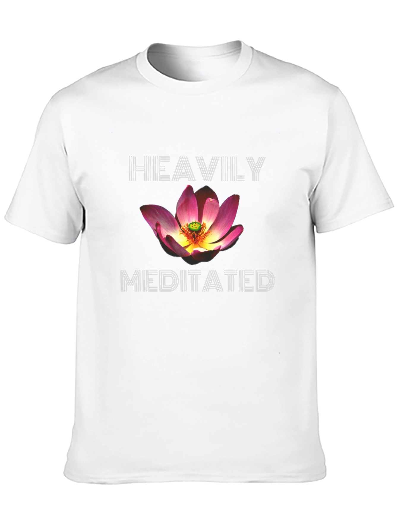 Heavily Meditated Lotus T-Shirt - Black