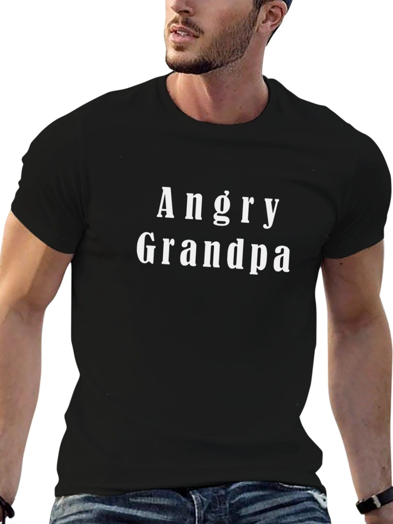 Angry Grandpa Black T-Shirt