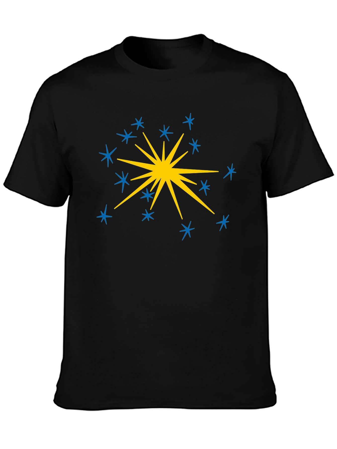 Starburst Graphic Tee - Black Cotton Blend
