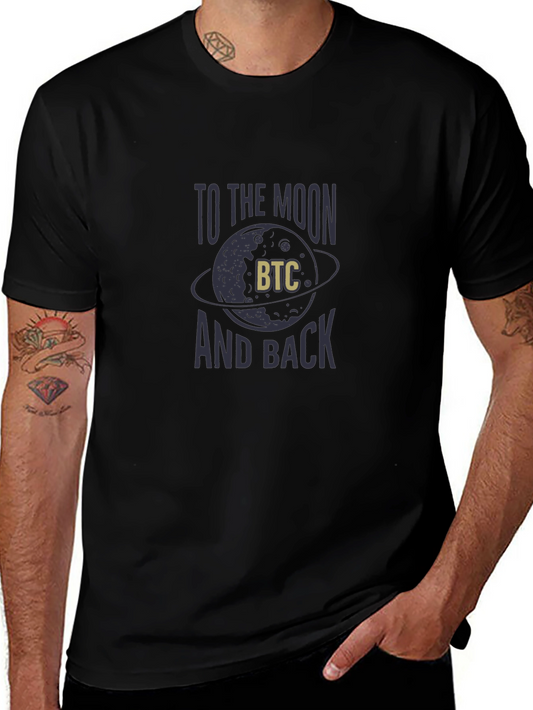 Bitcoin to the Moon Graphic T-Shirt