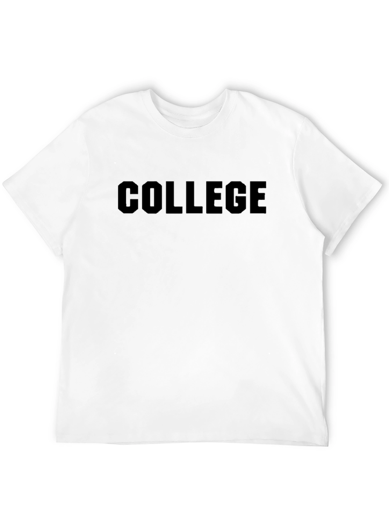 College Black Graphic T-Shirt