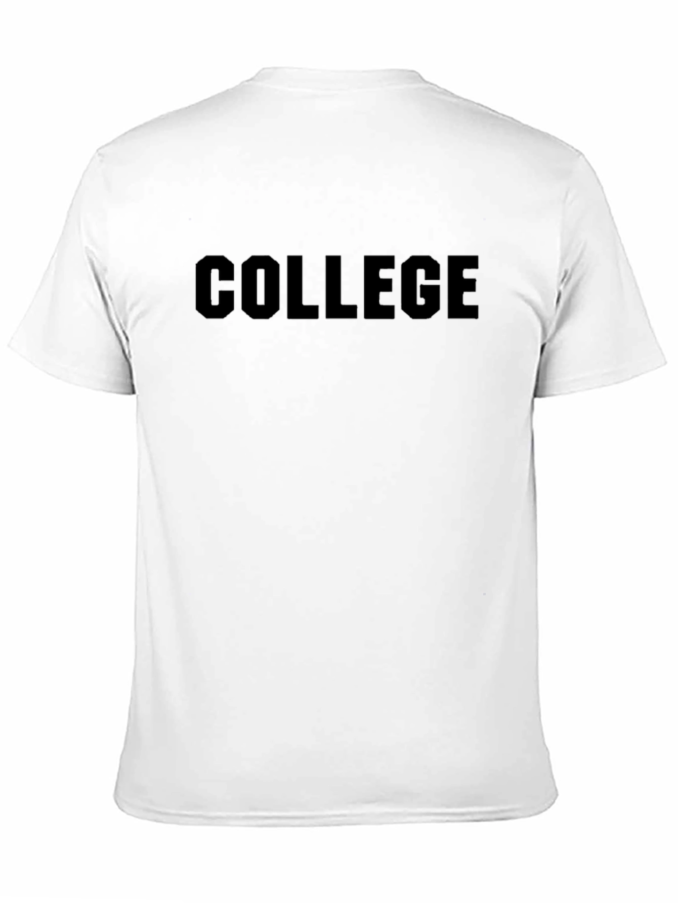 College Black Graphic T-Shirt