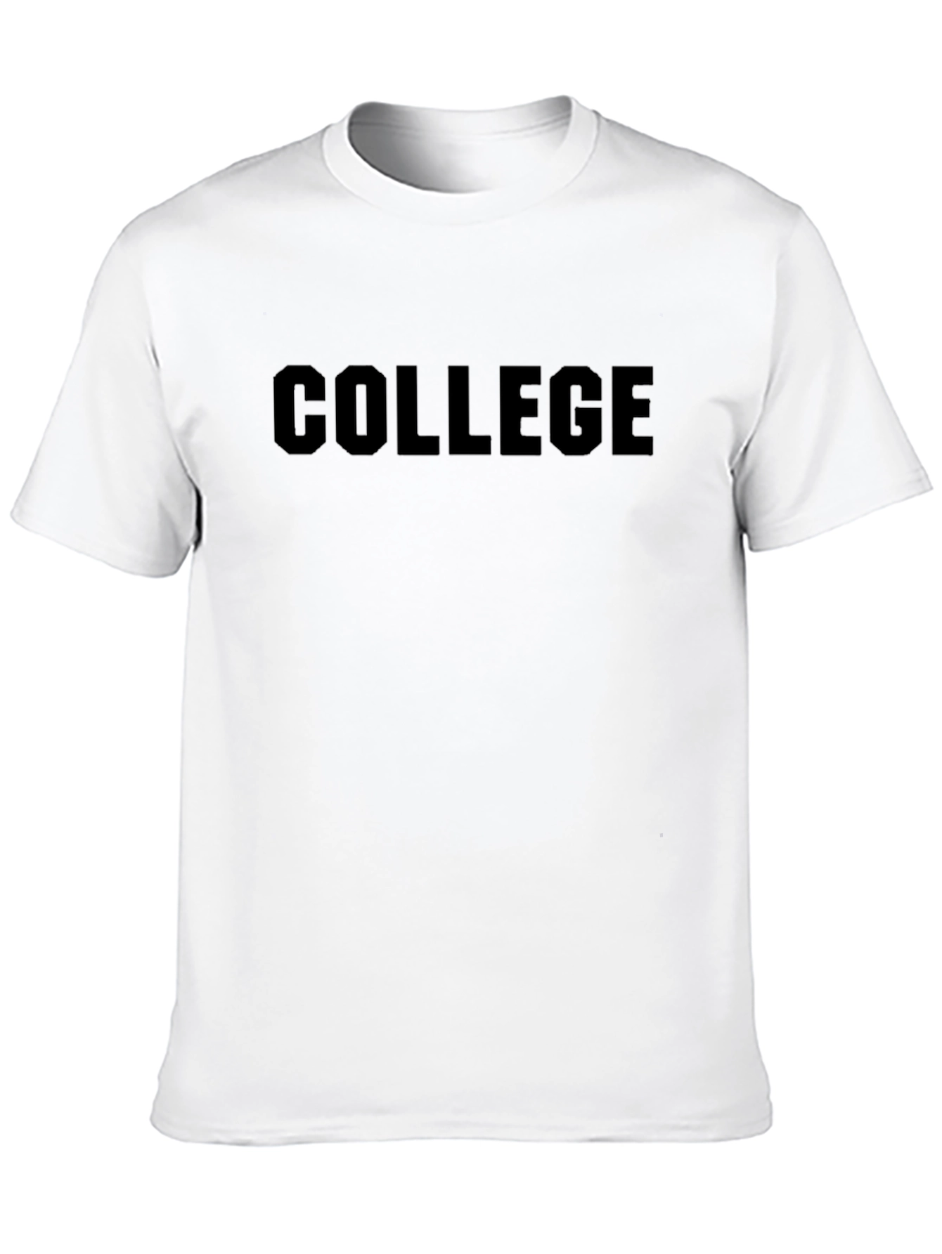 College Black Graphic T-Shirt