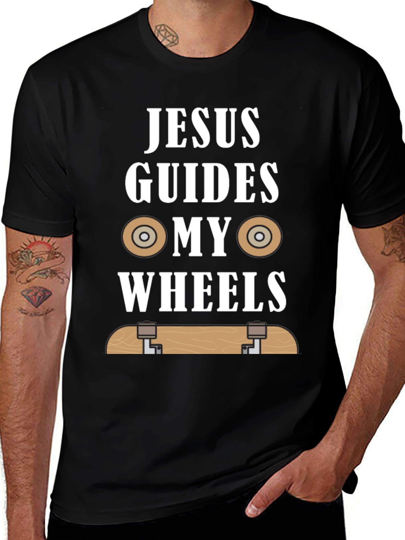 Jesus Guides My Wheels T-Shirt
