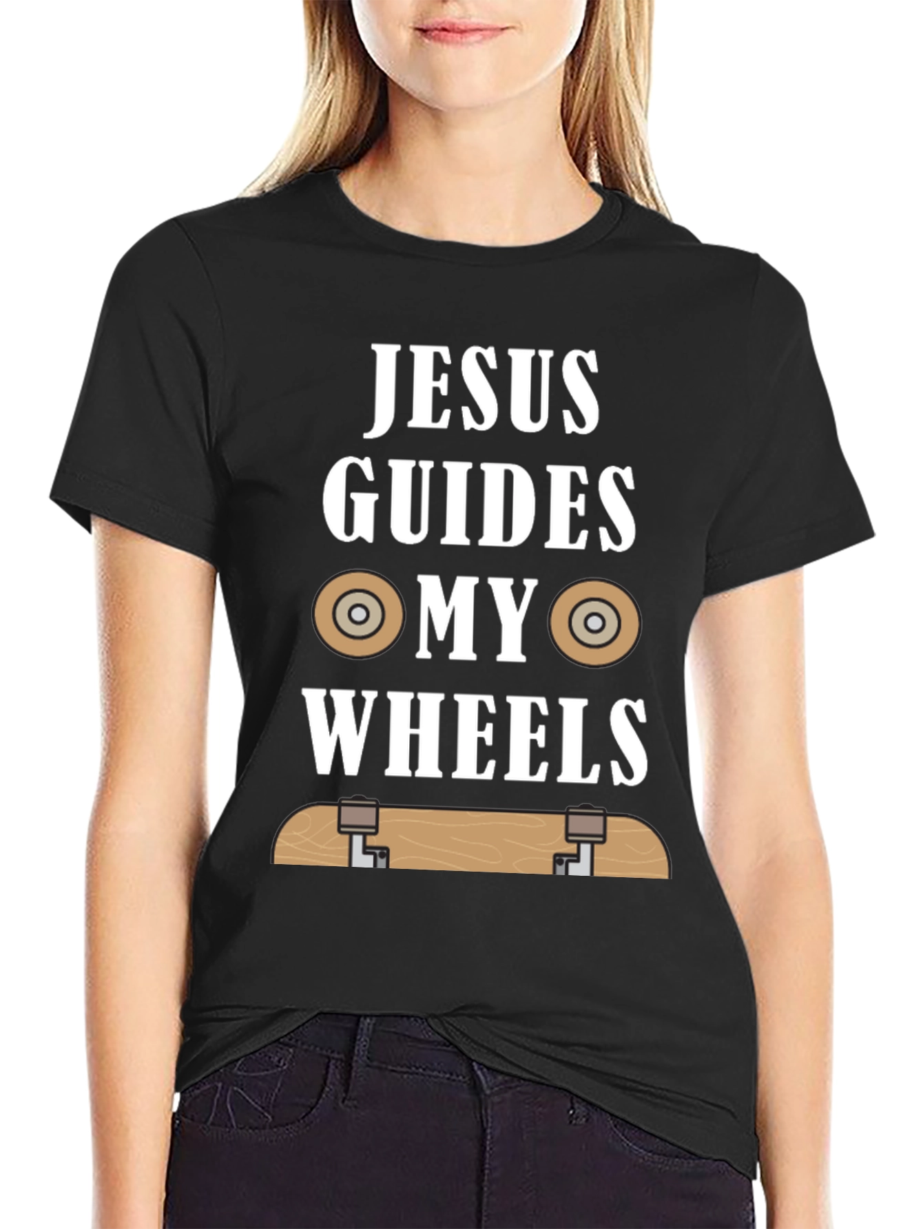 Jesus Guides My Wheels T-Shirt
