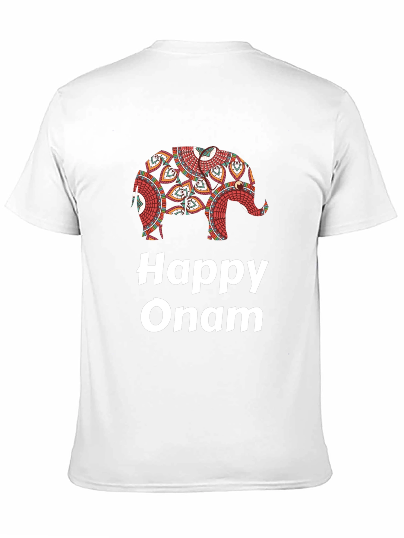 Happy Onam Elephant Graphic T-Shirt