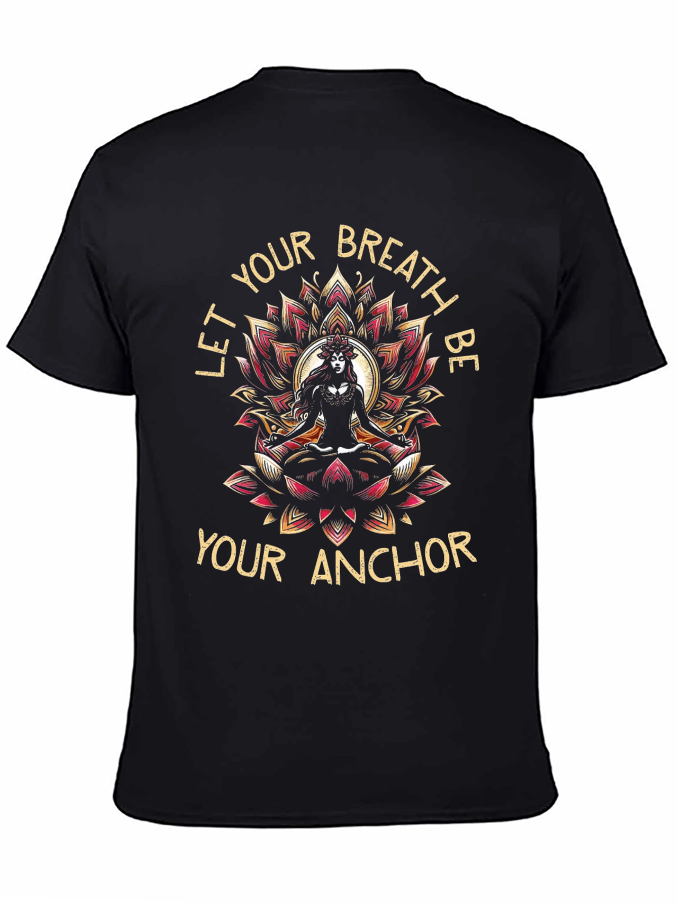 Breathe Anchor Graphic Tee - Meditation T-Shirt