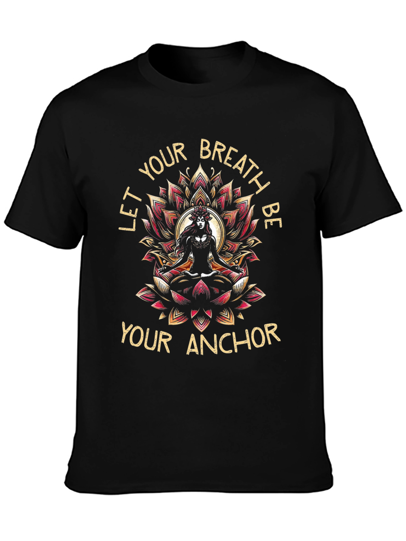 Breathe Anchor Graphic Tee - Meditation T-Shirt