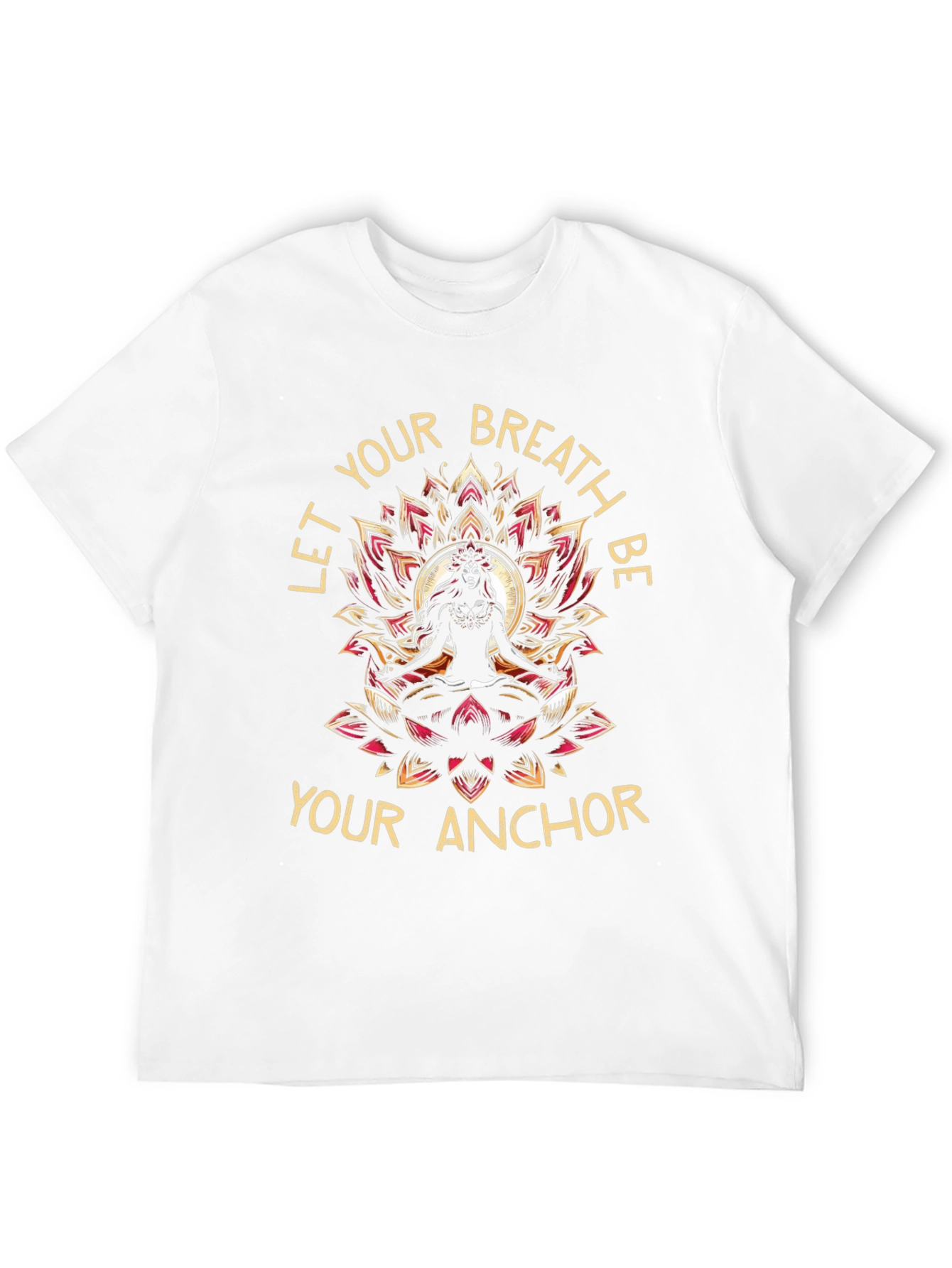 Breathe Anchor Graphic Tee - Meditation T-Shirt